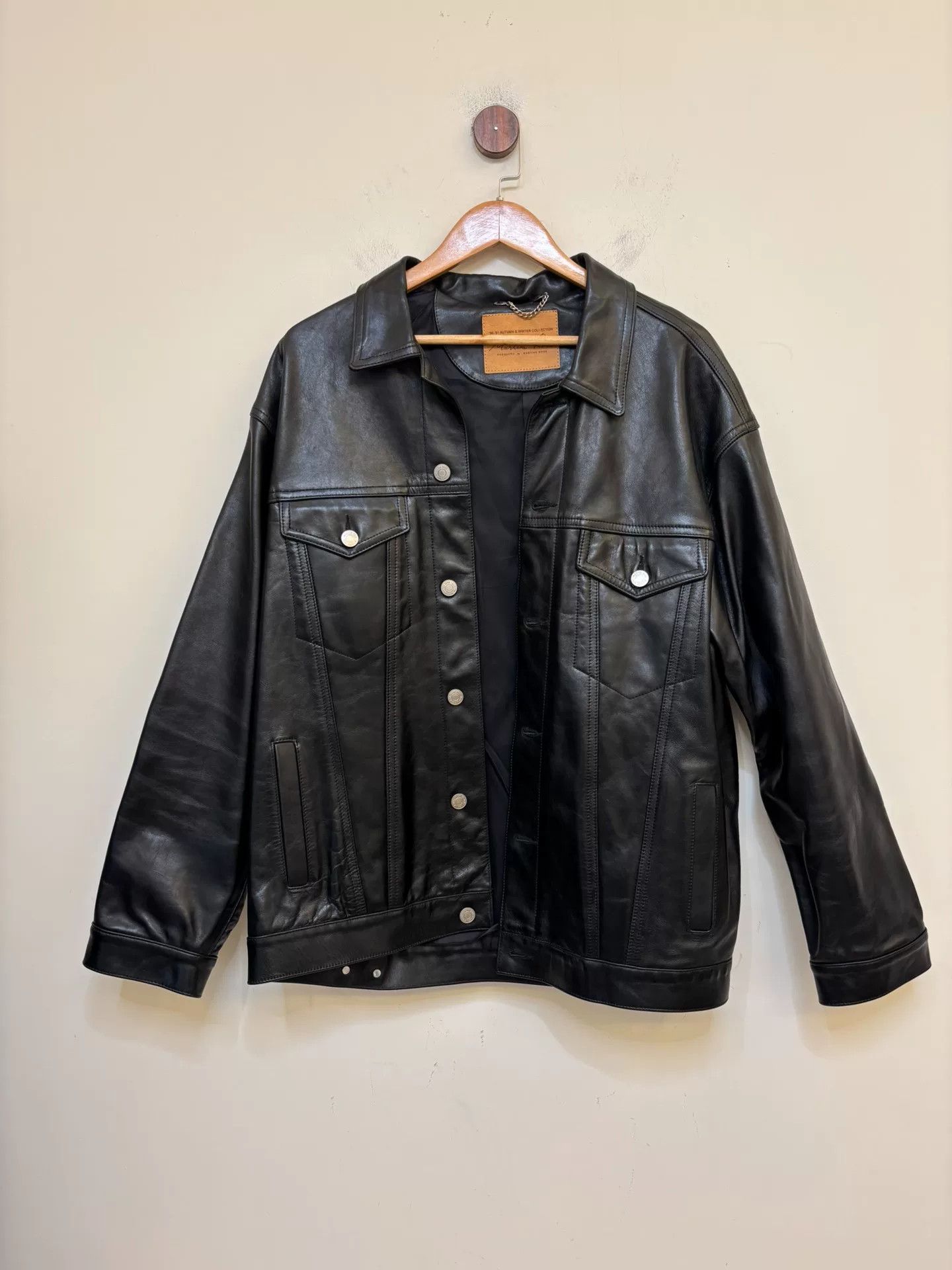 Martine Rose 18AW Oversized Leather Jacket