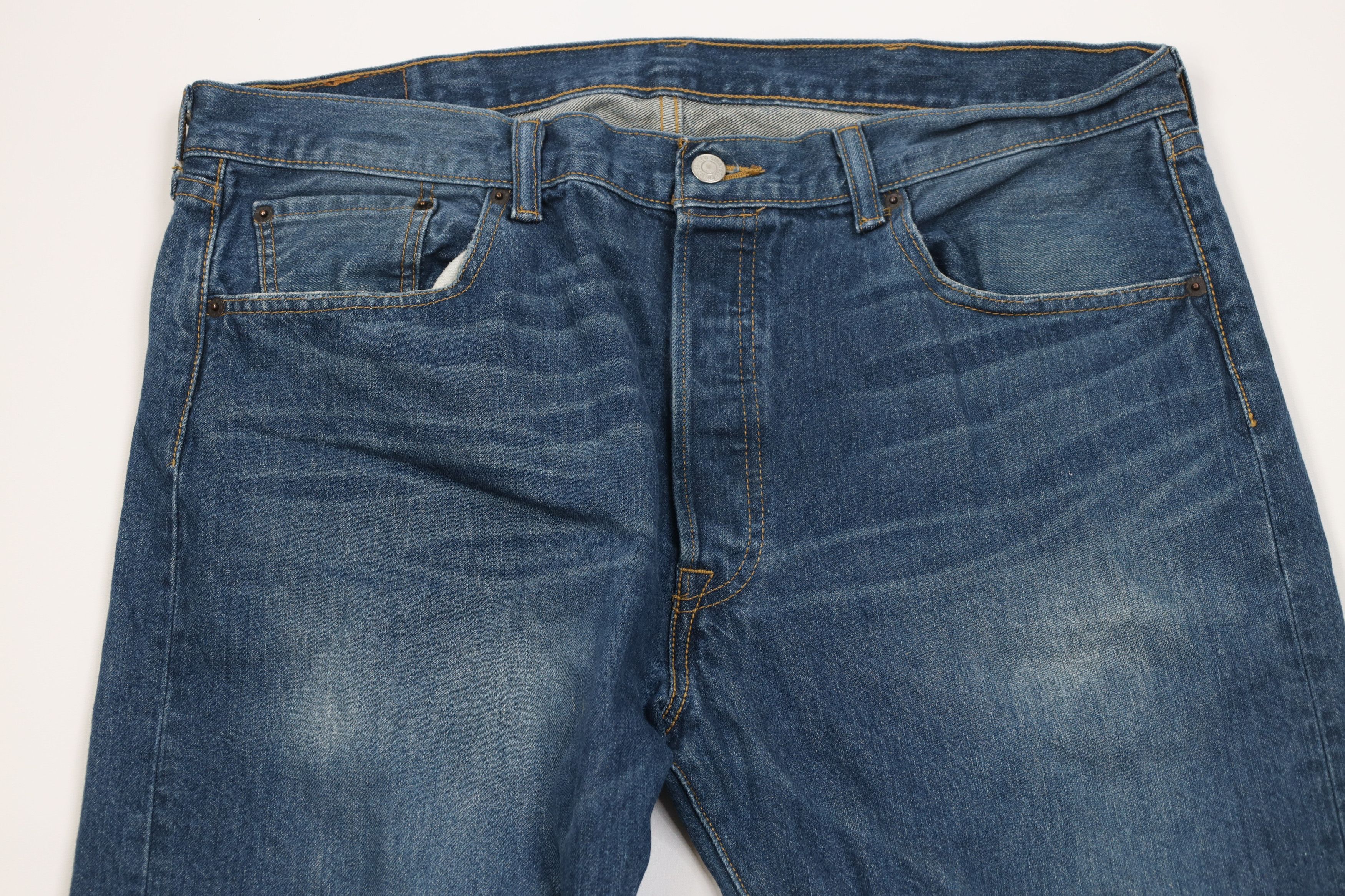 Levi's Vintage Y2K Levis 501xx Button Fly Original Fit Jeans Blue Size US 38 / EU 54 - 2 Thumbnail