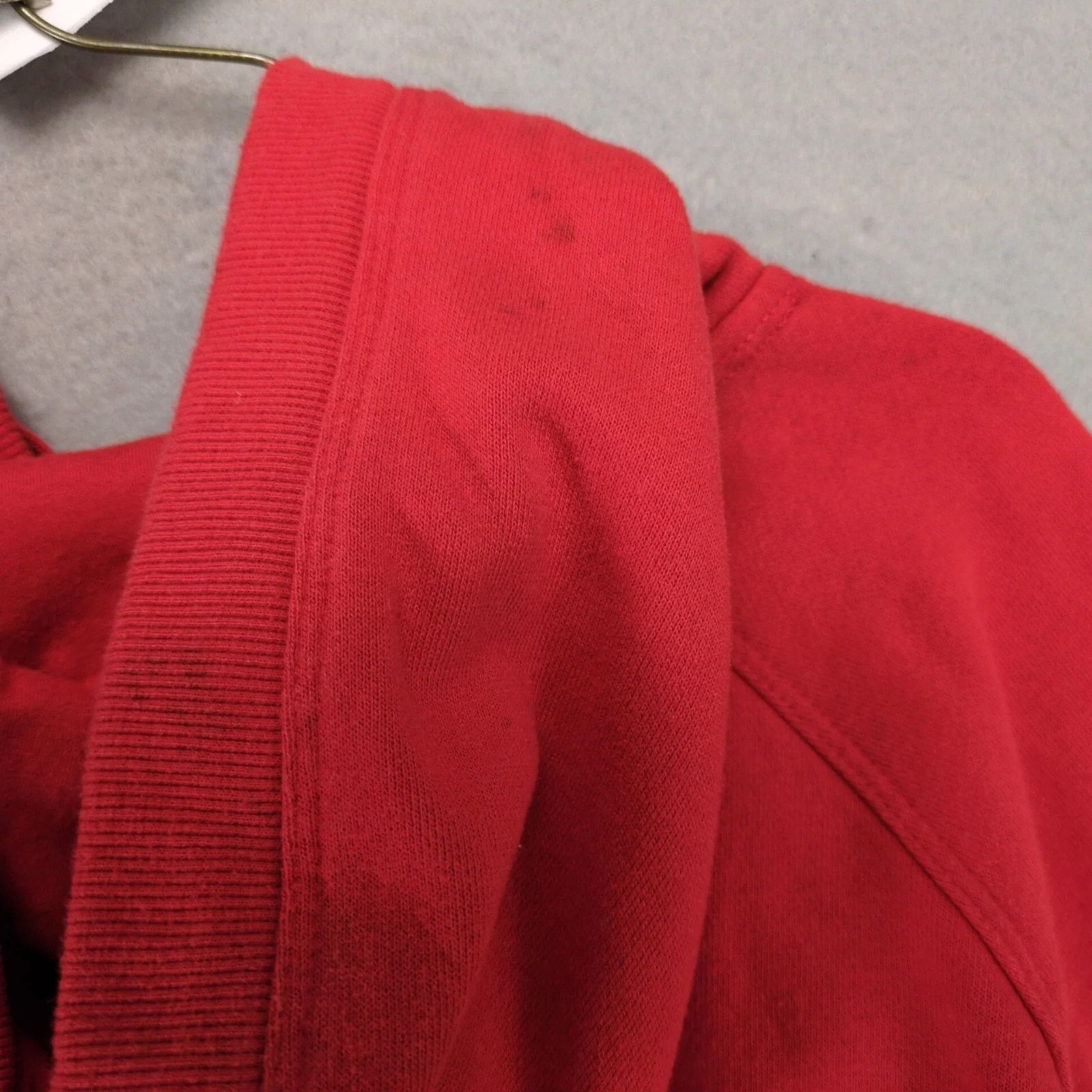 Calvin Klein Calvin Klein Performance Red Pullover Crop Hoodie Sweatshirt Size L / US 10 / IT 46 - 4 Thumbnail