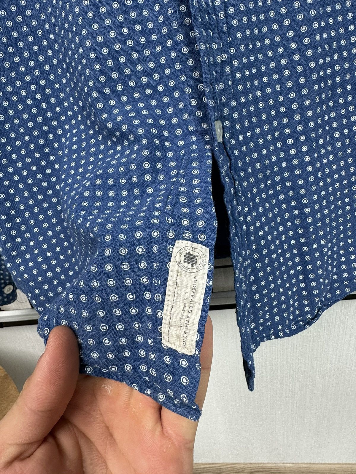 Undefeated Undefeated Button up shirt Men Blue printed Size US M / EU 48-50 / 2 - 6 Thumbnail