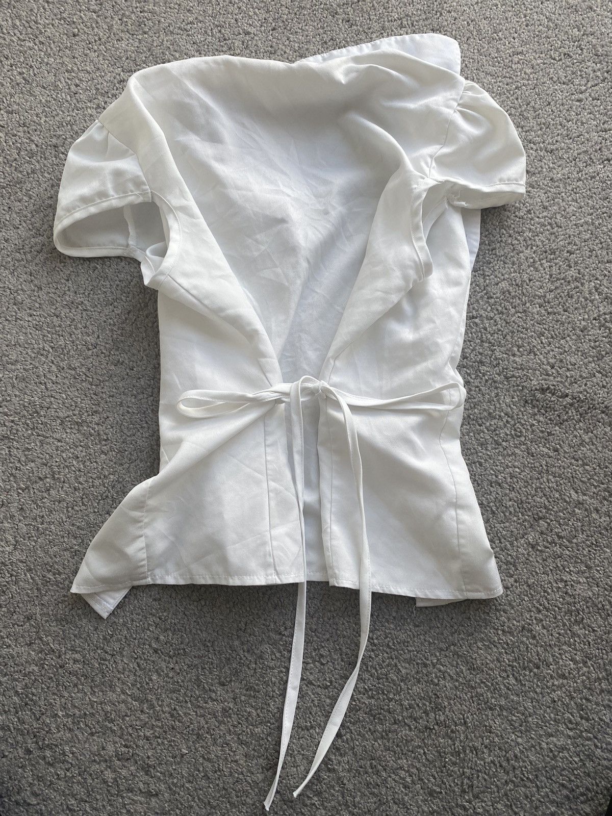 BEAUTY&YOUTH × Vintage Vintage white button up waist snatched Size S / US 4 / IT 40 - 2 Thumbnail