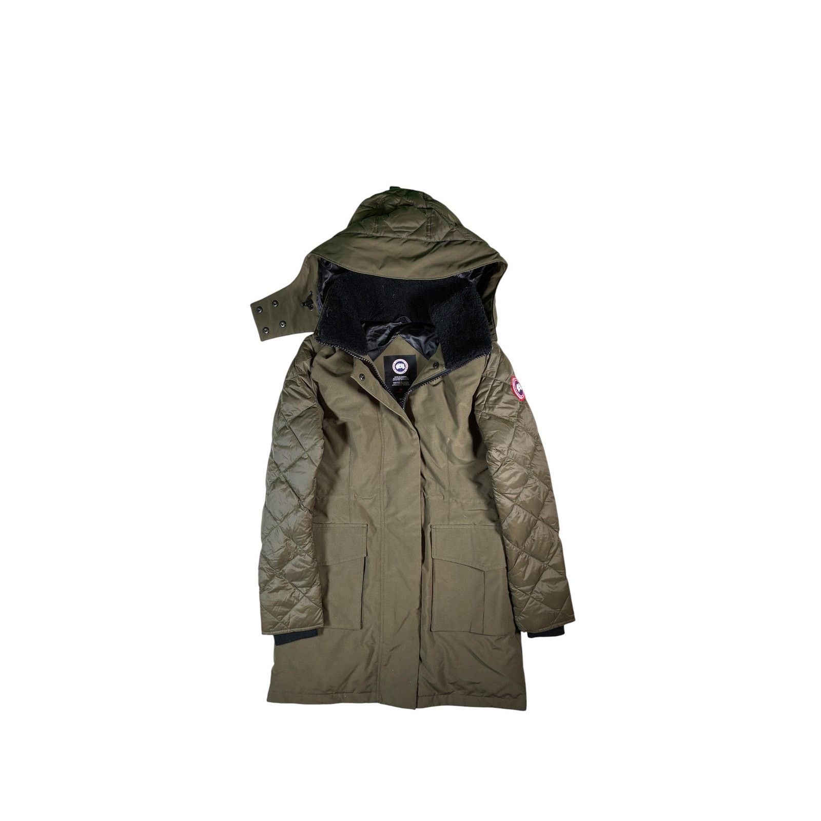 Canada Goose Canada Goose Padded Women's Olive Parka Jacket Size US XS / EU 42 / 0 - 1 Thumbnail