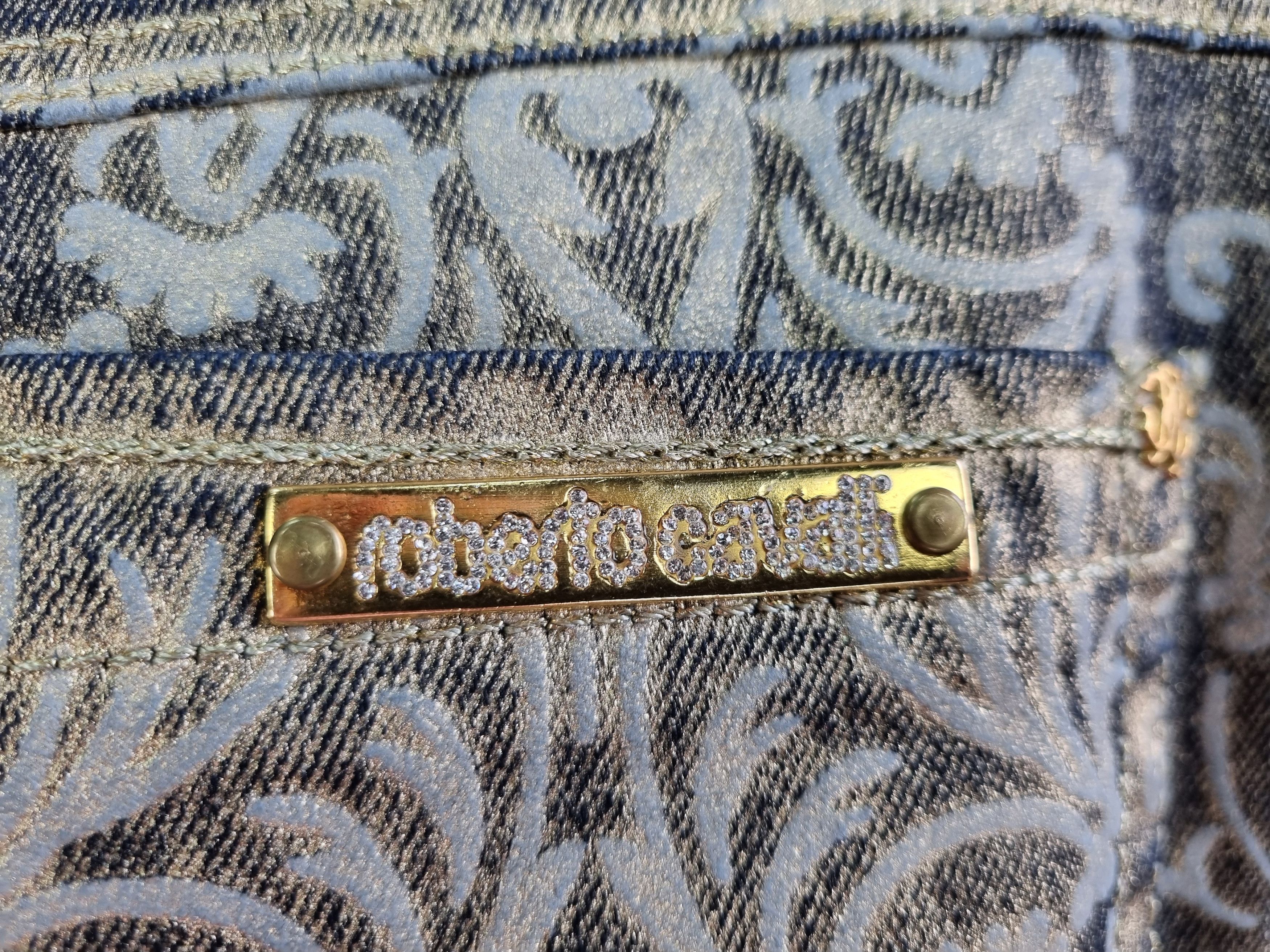 Roberto Cavalli Roberto Cavalli Golden Denim Art Design Exclusive Jeans Size US 33 - 21 Thumbnail
