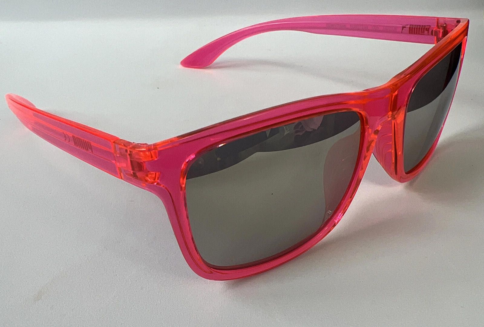 Puma PUMA PU0071SA 005 Red/Orange Square Sunglasses 56-19 145 New Size ONE SIZE - 10 Thumbnail