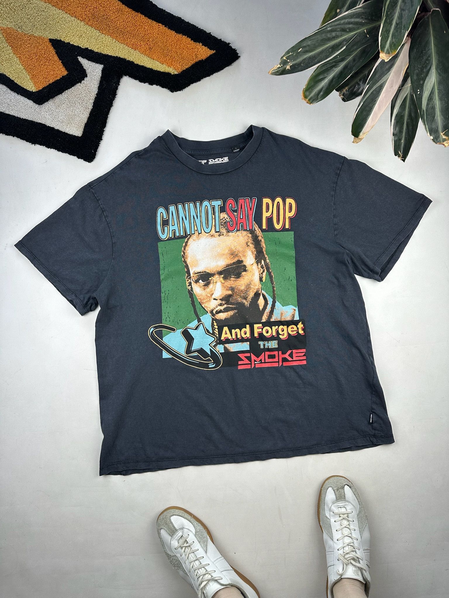 Rap Tees Pop Smoke tShirt rap tee vlone style Size US L / EU 52-54 / 3 - 2 Thumbnail