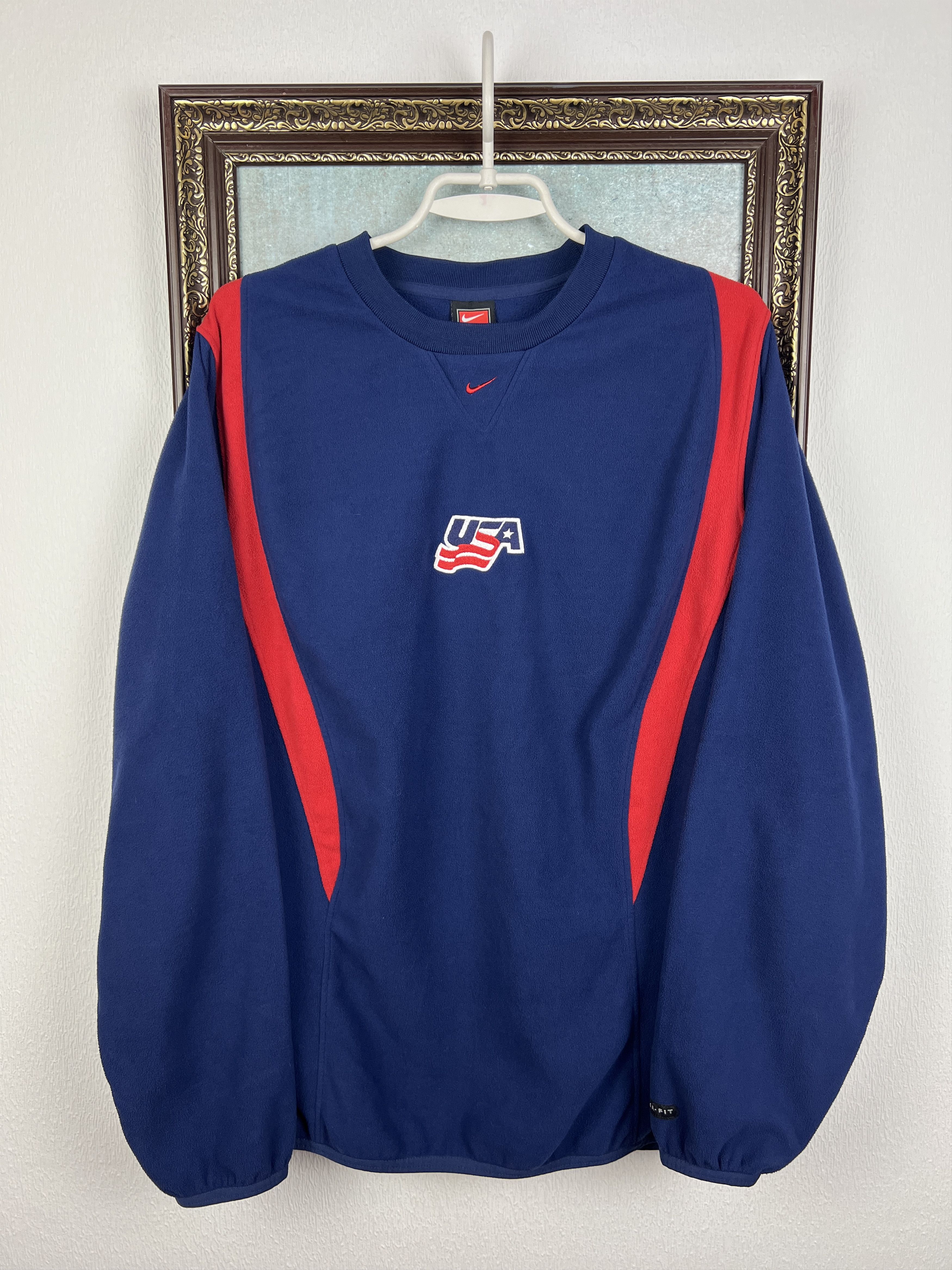 Nike Vintage USA Ice Hockey Train Sweatshirt Track Top Jacket Size US M / EU 48-50 / 2 - 1 Thumbnail