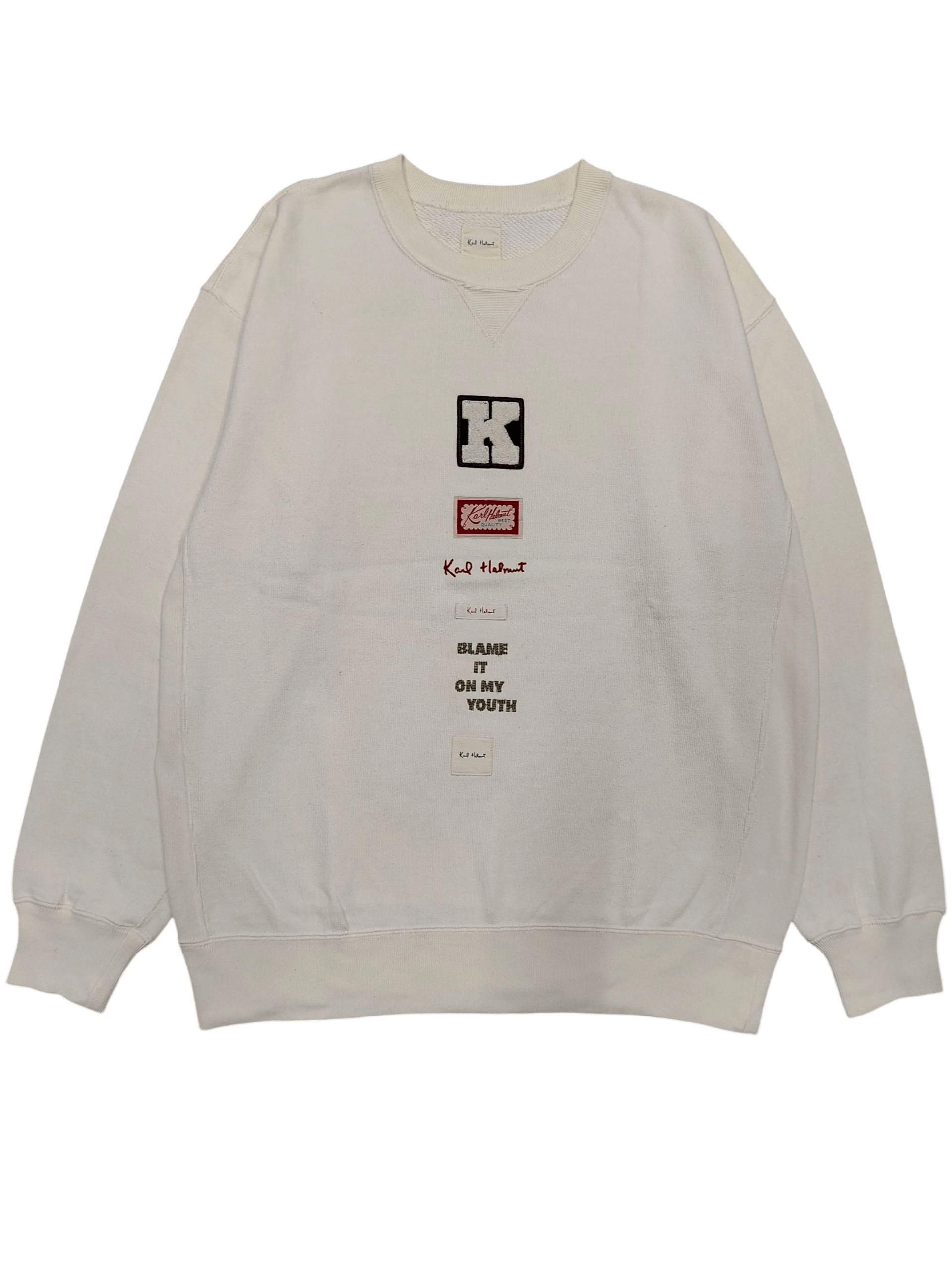 Karl Helmut 🇯🇵 Vtg Karl Helmut🇯🇵 Pacth Embroidered Sweater Size US M / EU 48-50 / 2 - 1 Thumbnail