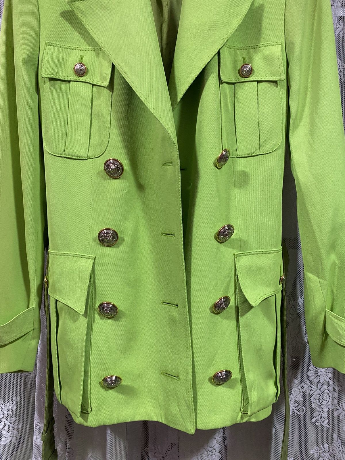 Versace Vintage 70s Gianni Versace Collection Double Breasted Jacket Size S / US 4 / IT 40 - 4 Thumbnail
