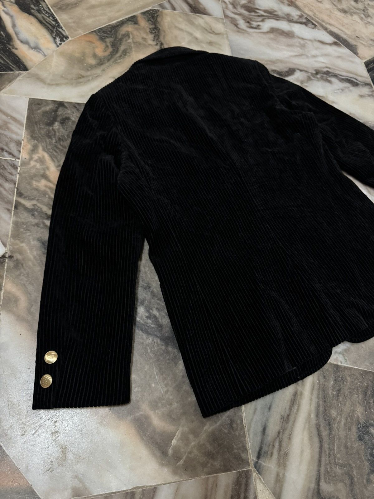 Piattelli Miss Piattelli Corduroy Velvet Blazer Jacket Size S / US 4 / IT 40 - 12 Thumbnail