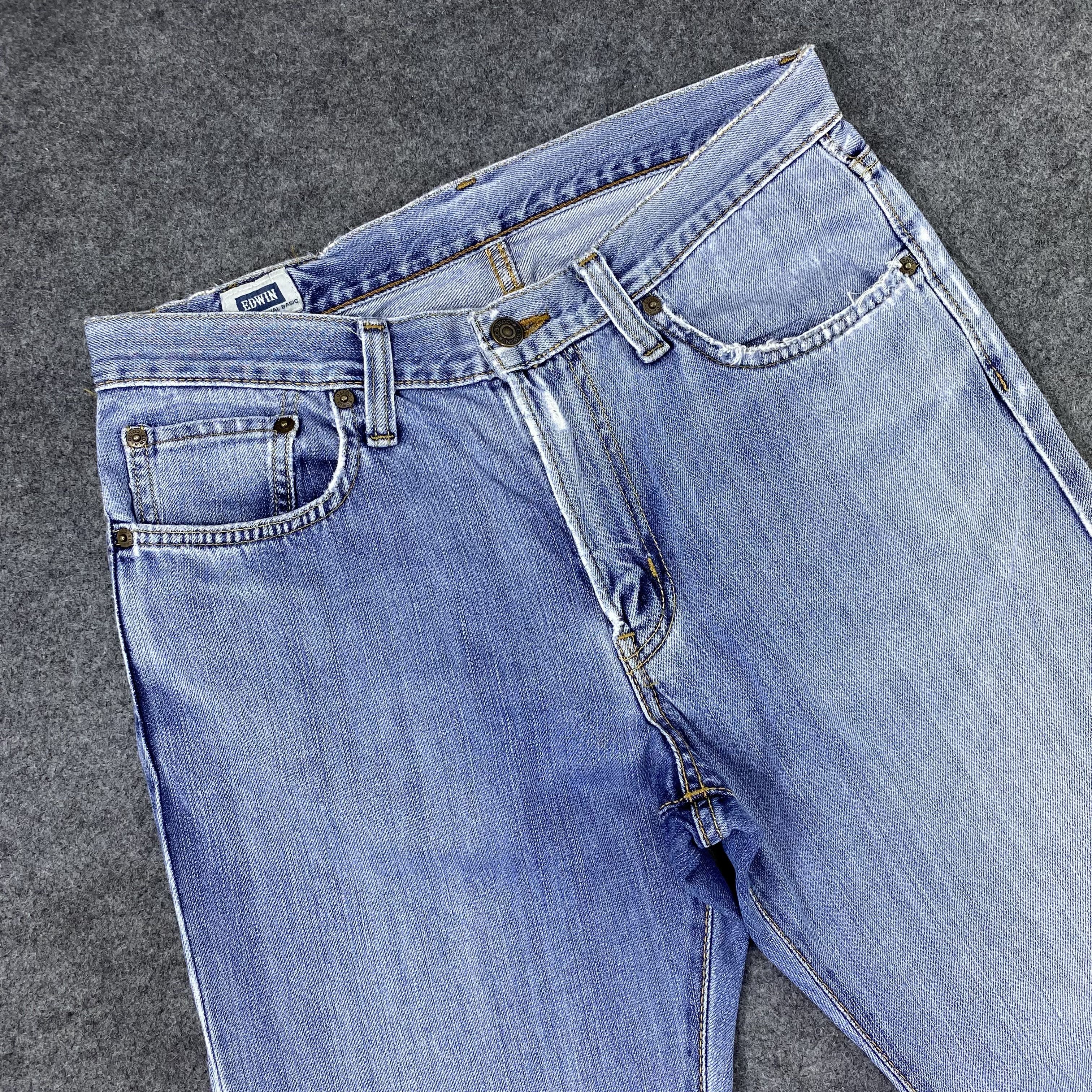 Edwin × Japanese Brand × Vintage Vintage Edwin 403 Blue Wash Denim-J1184 Size US 32 / EU 48 - 5 Thumbnail