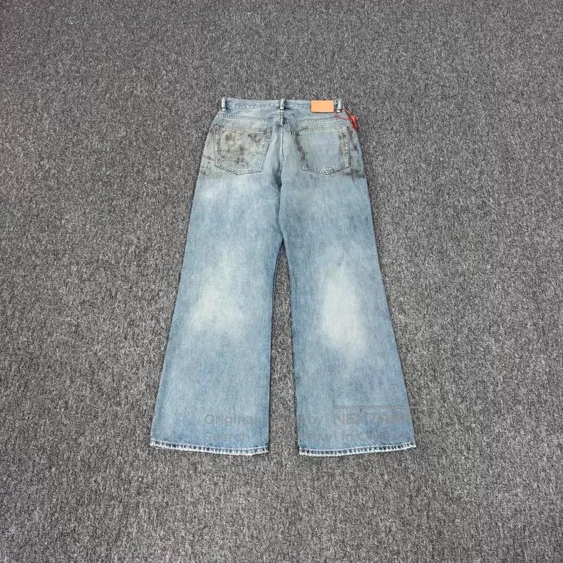 Acne Studios Acne Studios Mud Dyed Distressed Wide Leg Denim Pants Size US 30 / EU 46 - 2 Thumbnail