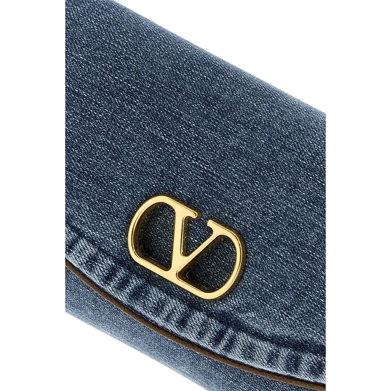 Valentino VALENTINO GARAVANI DeVain Blue Denim Shoulder Bag New Size ONE SIZE - 2 Thumbnail