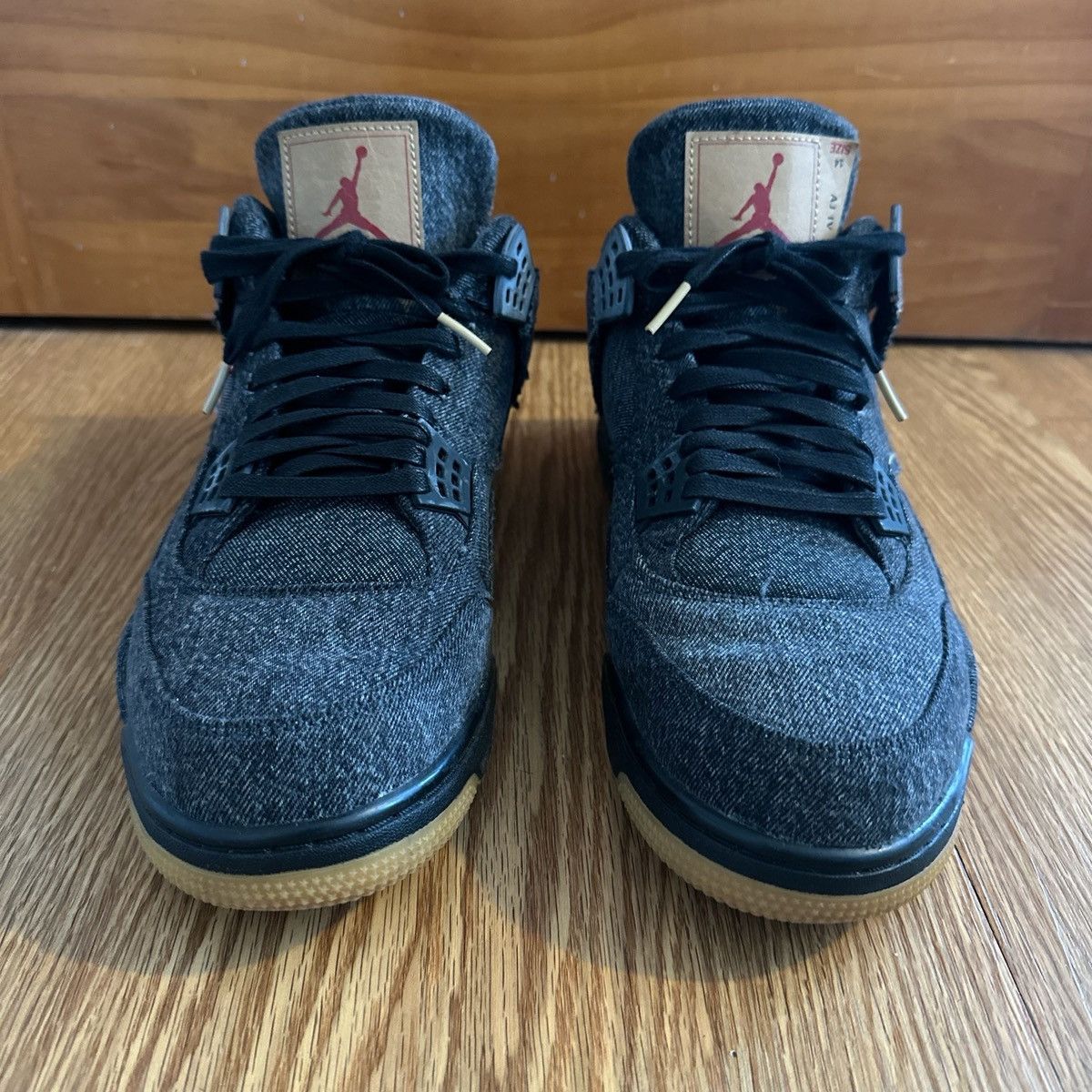 Jordan Brand Levi x air Jordan 4 black denim Size US 14 / EU 47 - 1 Thumbnail