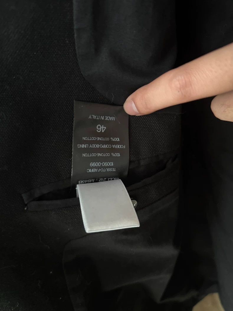 Raf Simons Raf simons Decal chain nameplate blazer pad shoulder suit Size 46S - 4 Thumbnail