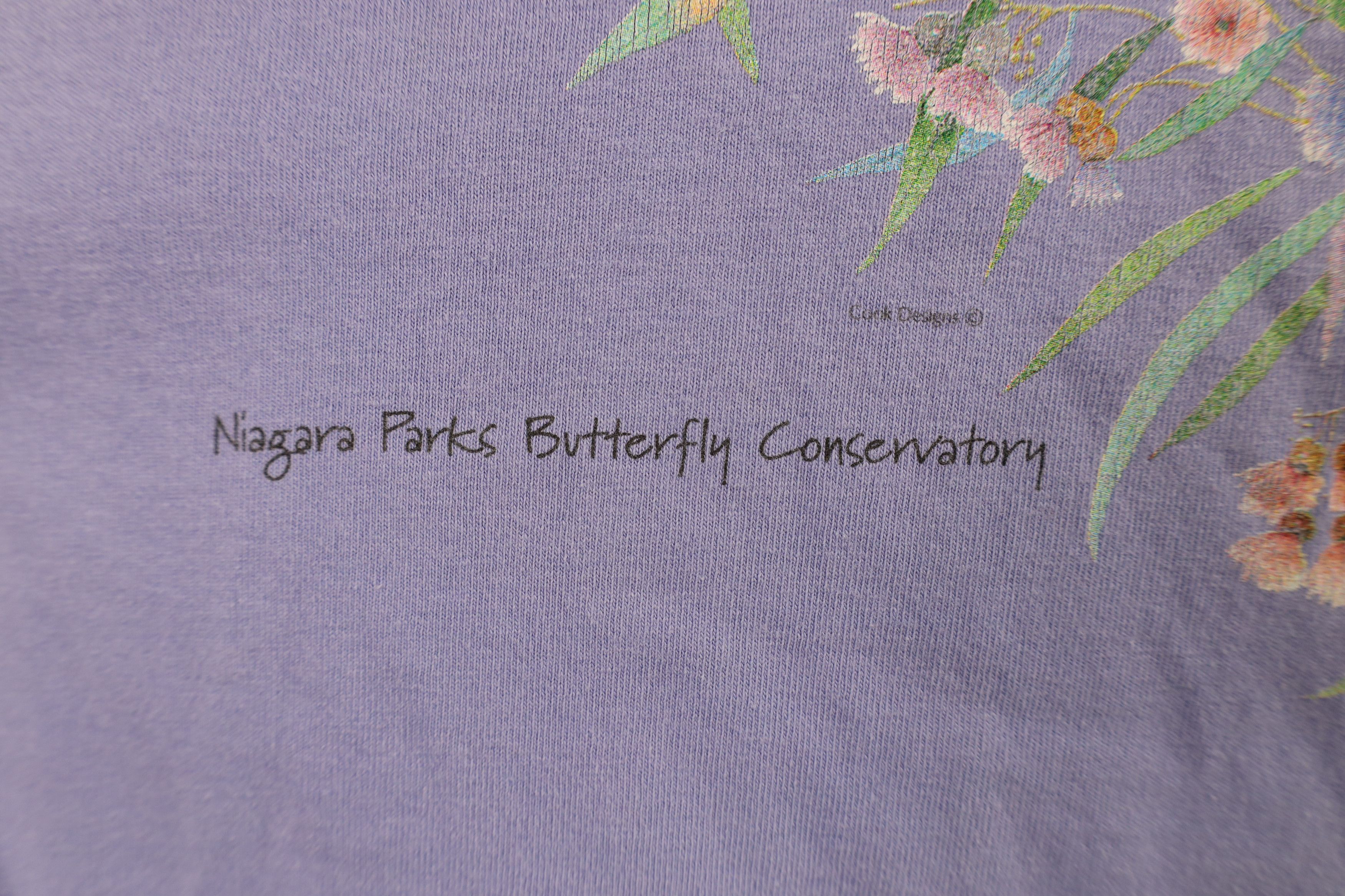 Vintage Vintage 90s Niagara Parks Butterfly Conservatory T-Shirt Size L / US 10 / IT 46 - 5 Thumbnail