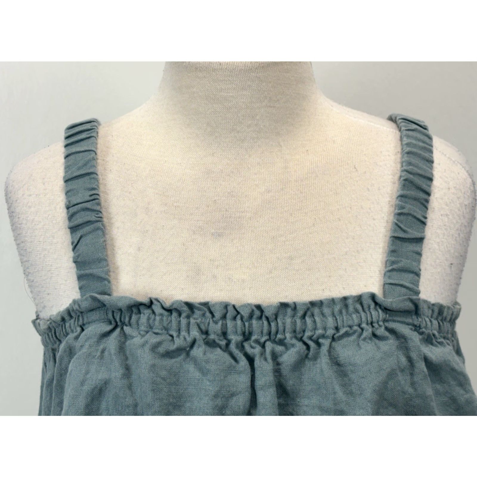 Vintage EMERSON FRY Tank Top Women 100% Linen Trapeze Boxy Swing Blue S Small Coastal Beachwear Boho Casual Women’s VINTAGE? No — exclude vintage if not. Size S / US 4 / IT 40 - 5 Thumbnail