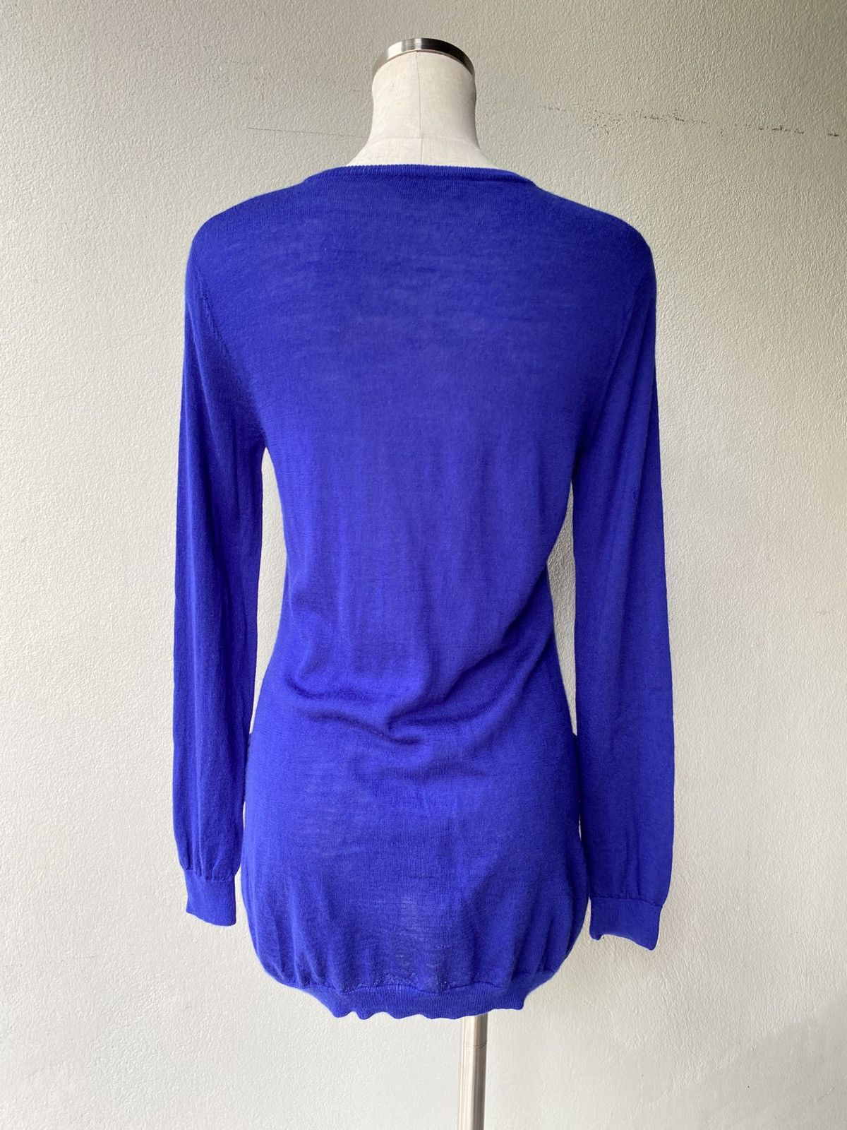 Moschino Moschino Blue Long-Sleeve Knitted dress Size S / US 4 / IT 40 - 17 Thumbnail