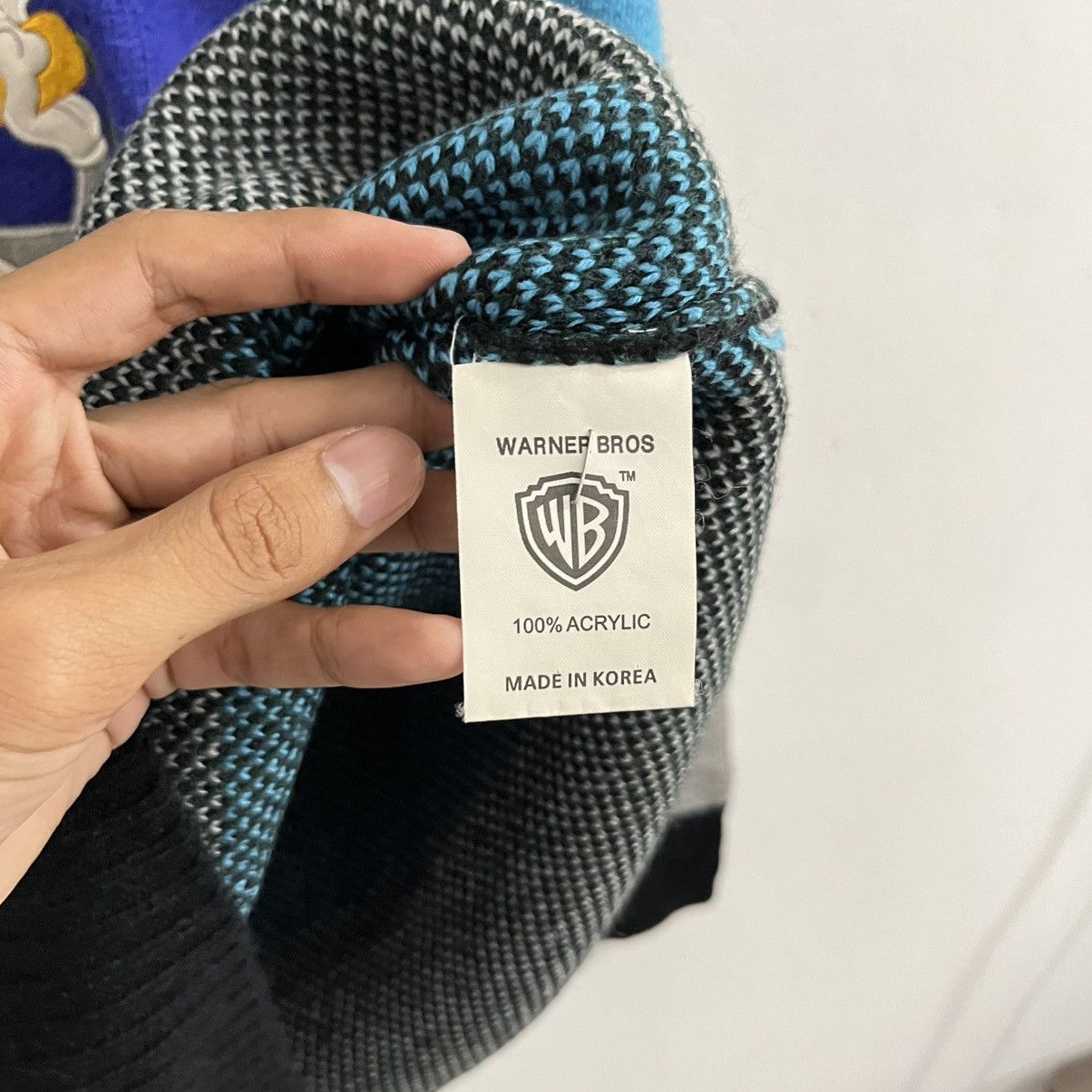 Warner Bros Looney Tunes Bugs Bunny WB Knit Sweatshirt Size US M / EU 48-50 / 2 - 6 Thumbnail