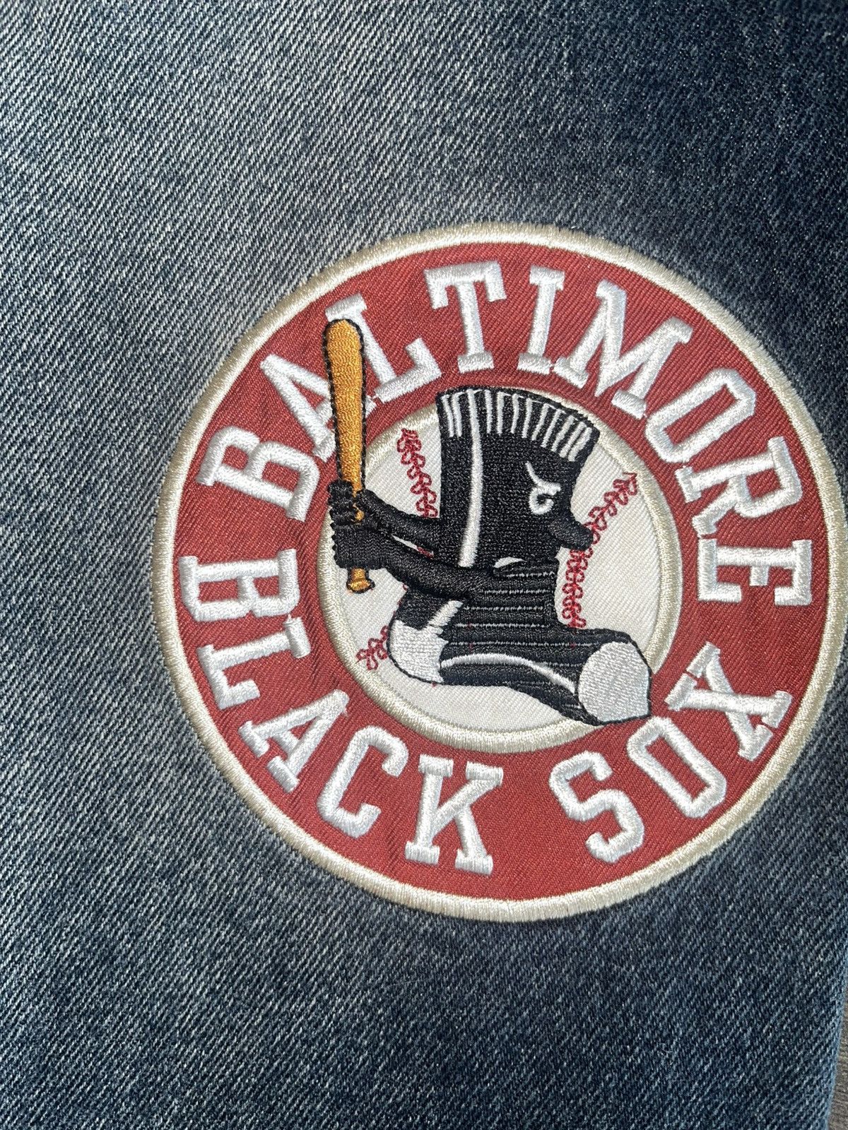 Other Headgear x Negro Leagues Baseball Patch Jeans (42) Size US 42 / EU 58 - 4 Thumbnail