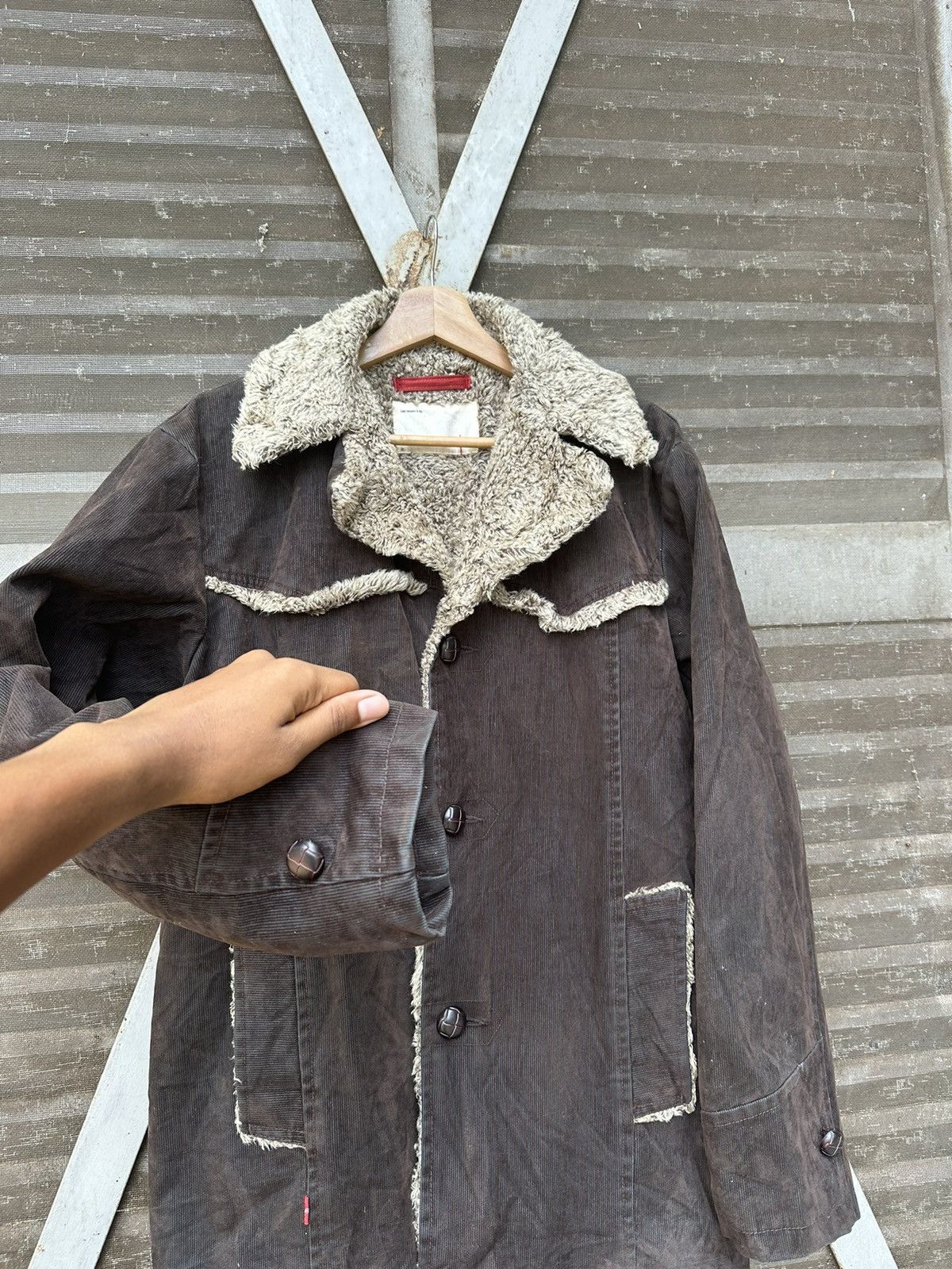 Levi's 👹Vintage Levis Brown Corduroy Fleece Lined Jacket Size US XL / EU 56 / 4 - 7 Thumbnail