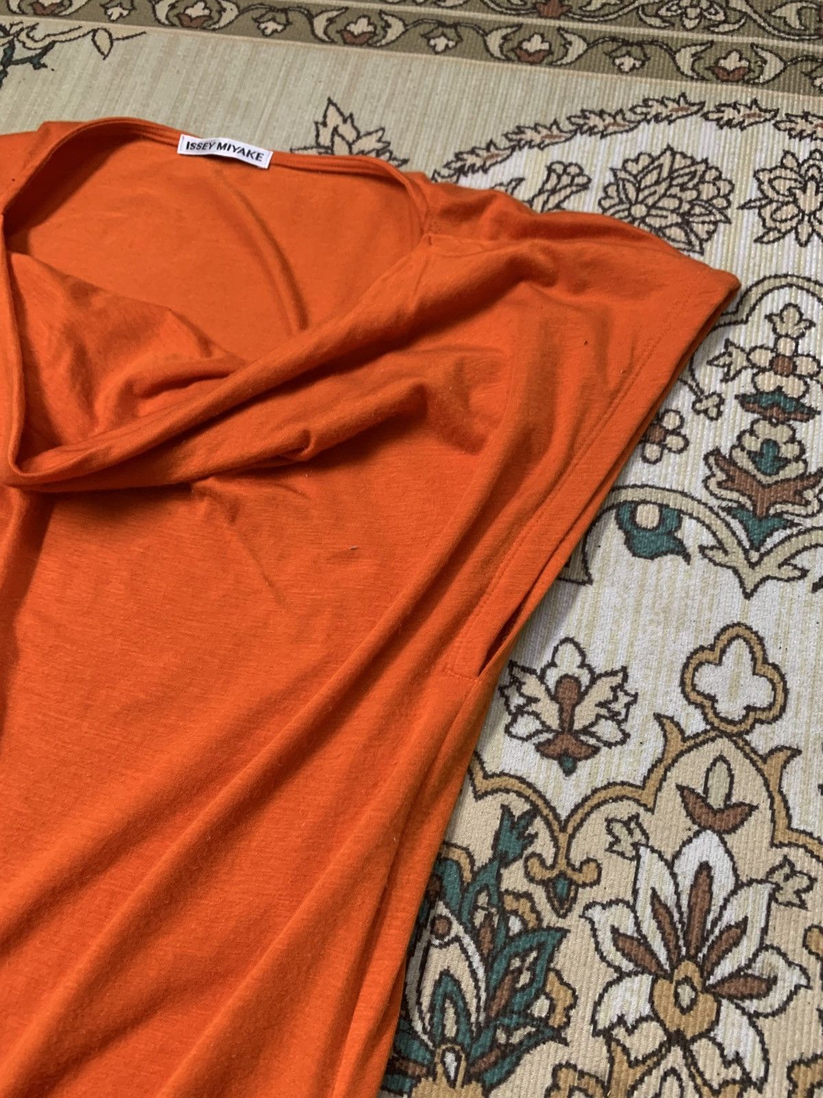 Issey Miyake ISSEY MIYAKE Lyocell Tunic Top IM93JK563 Orange 2 Size M / US 6-8 / IT 42-44 - 10 Thumbnail
