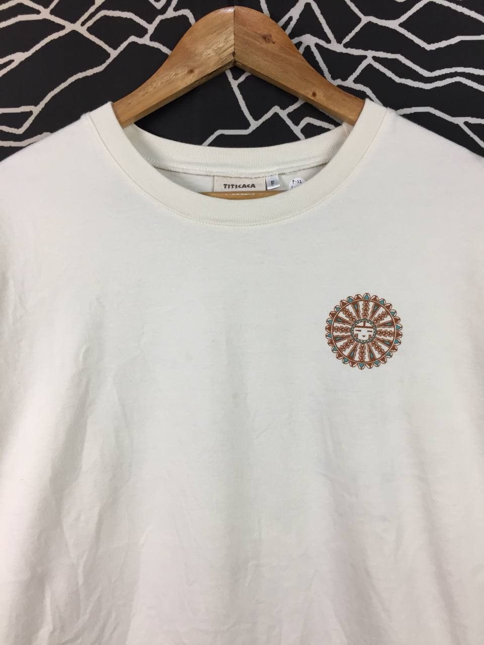 Japanese Brand TITICACA Japan Long Sleeve Graphic Tee Tribal Print Sleeves Size US L / EU 52-54 / 3 - 3 Thumbnail