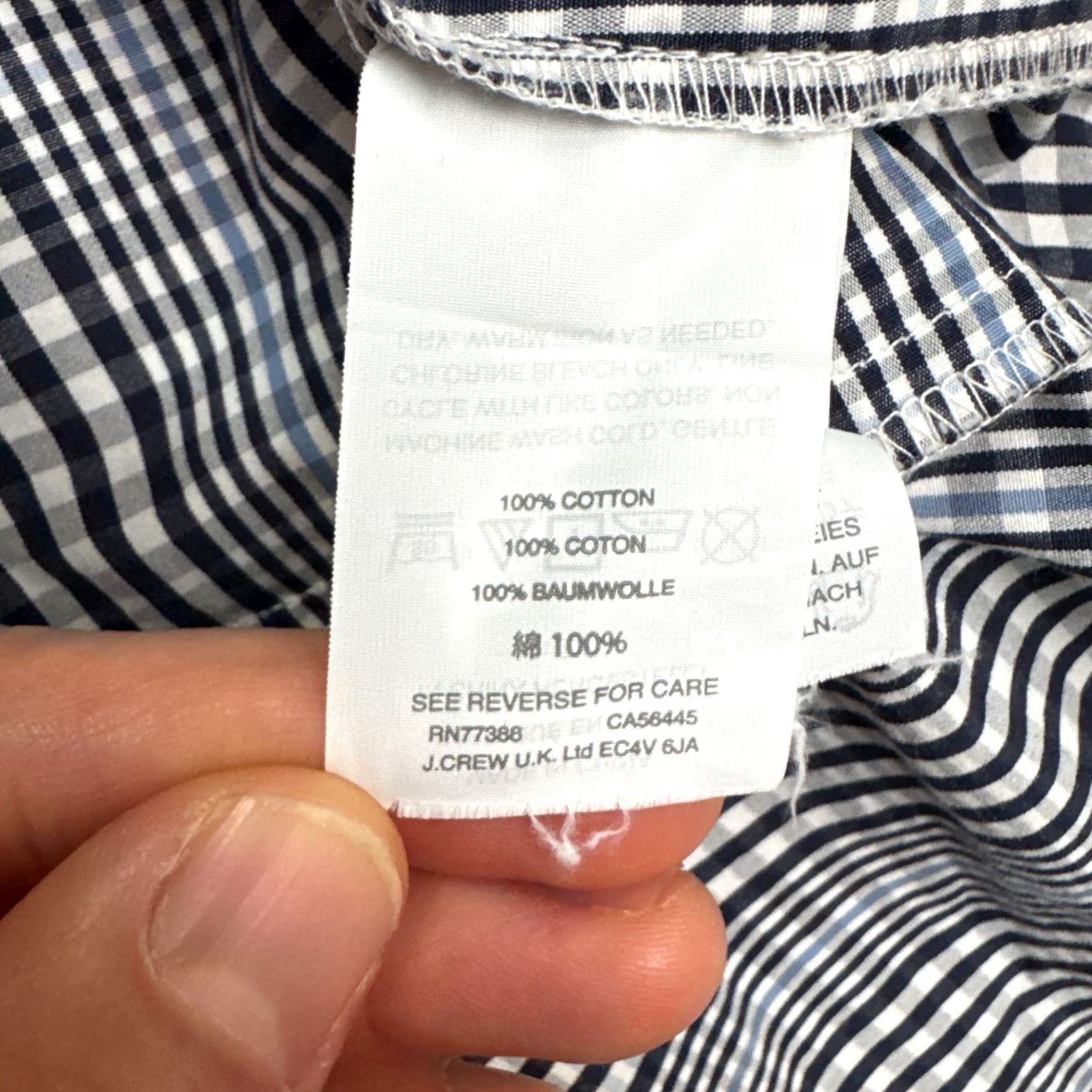 J.Crew J.Crew Gingham Ruffle Flounce Halter Mini Dress Women 10 Blue White Plaid Cotton Size L / US 10 / IT 46 - 5 Thumbnail