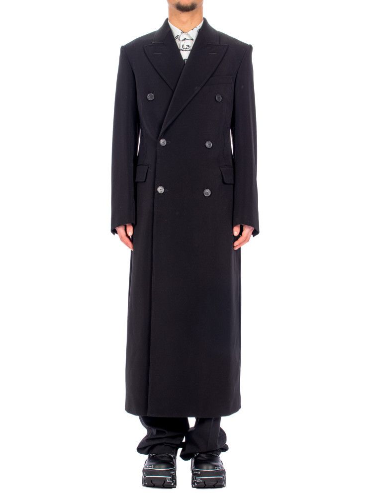 Balenciaga o1mt1gz0924 Slim Fit Coat in Black Size US M / EU 48-50 / 2 - 2 Thumbnail