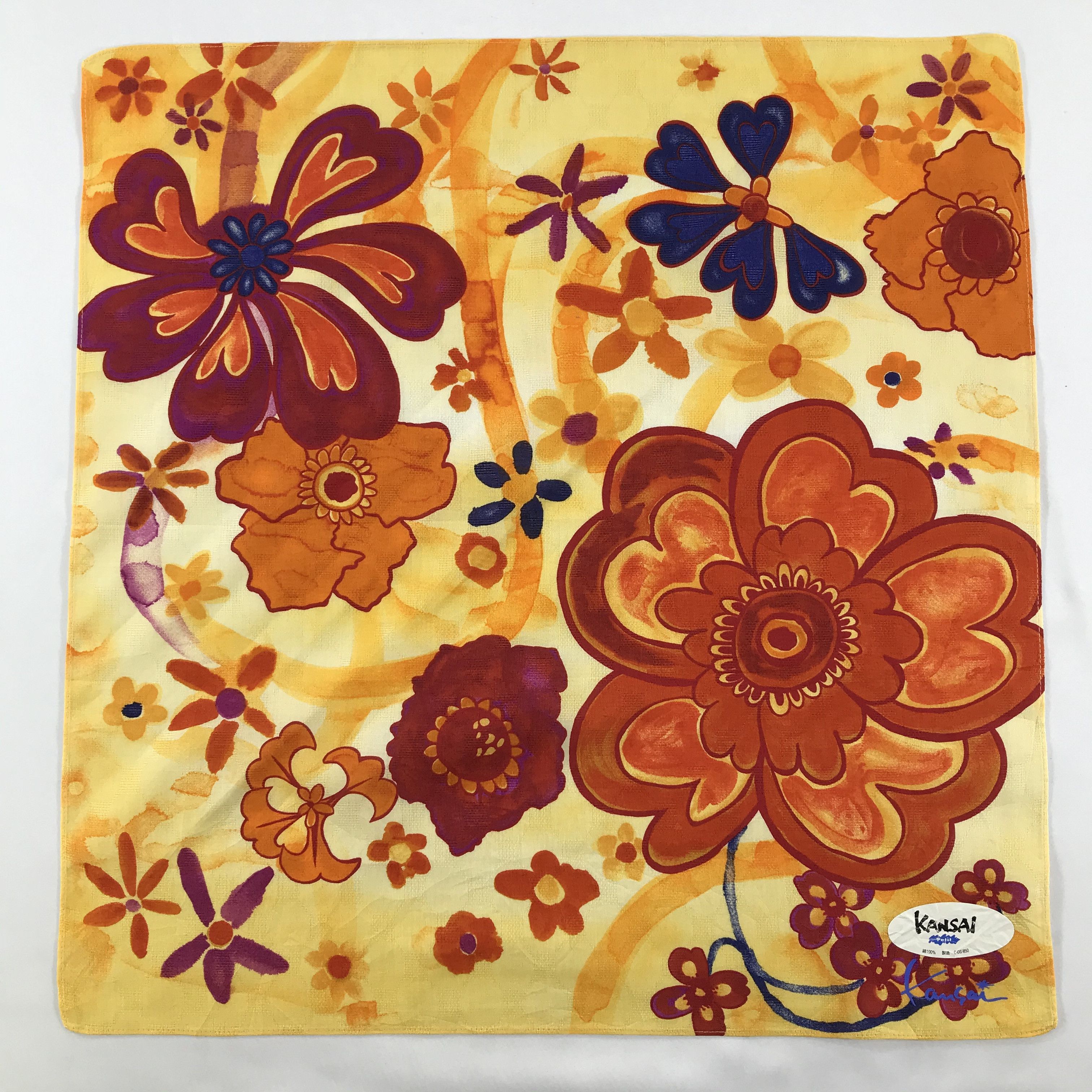 Kansai Yamamoto × Vintage Kansai Bandana / Handkerchief / Neckerchief - S1245 Size ONE SIZE - 1 Thumbnail
