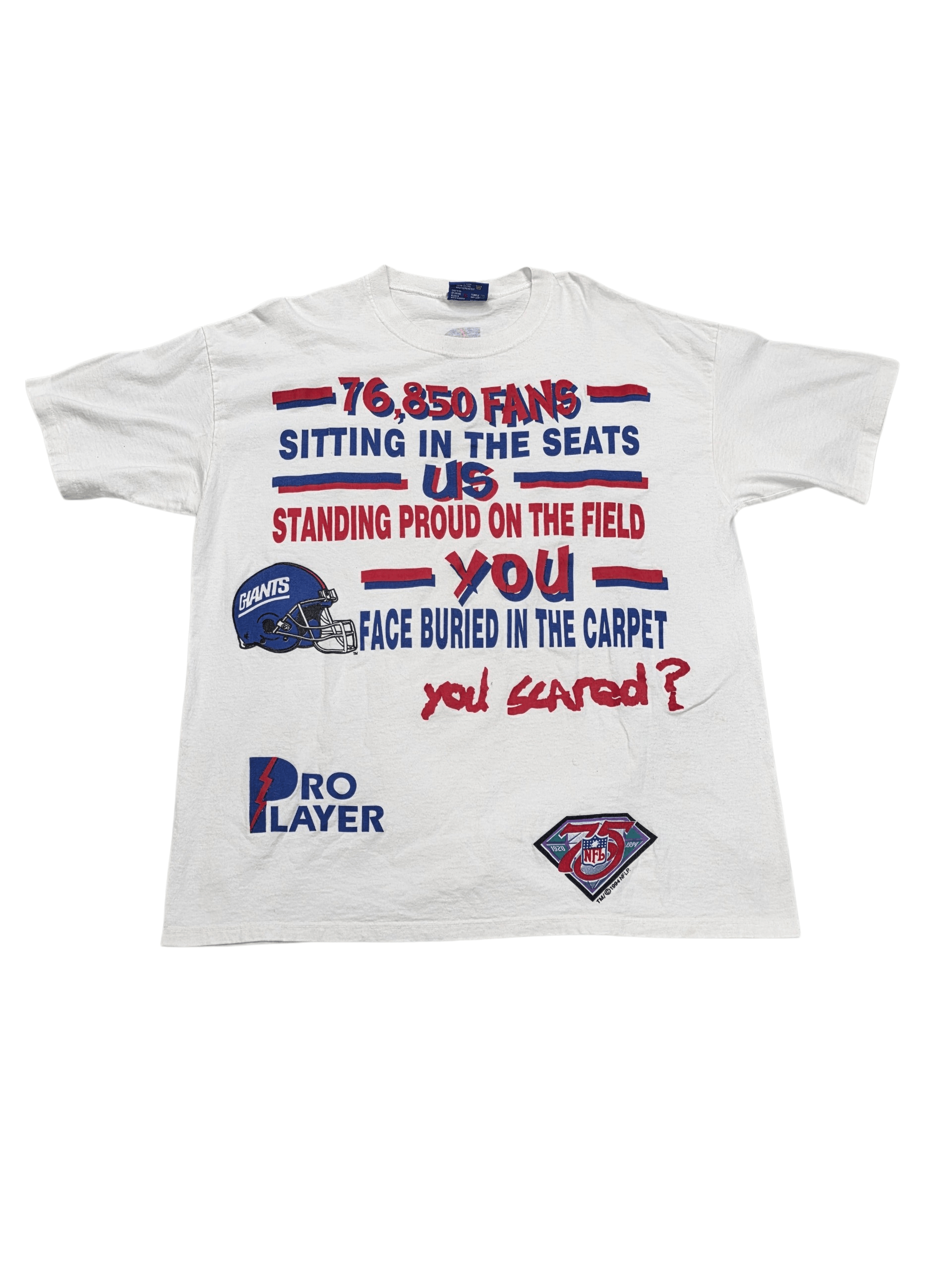 Pro Player Vintage 1995 New York Giants Pro Player T-Shirt Size XL Size US XL / EU 56 / 4 - 1 Thumbnail
