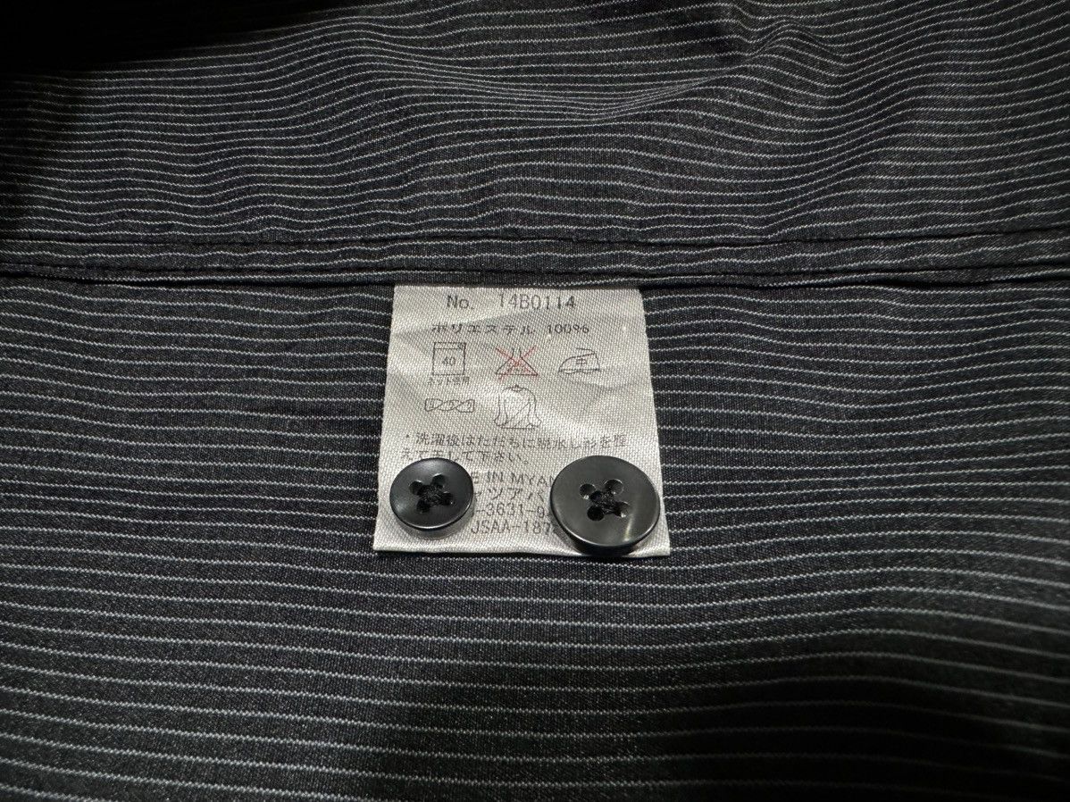 Kansai Yamamoto 🔥Vintage Kansai Yamamoto Black Striped Band Collar Shirt Size US M / EU 48-50 / 2 - 10 Thumbnail