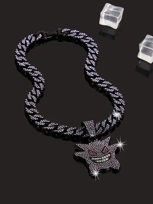 Jewelry Yoshimi x Kubo Pokemon Purple Ice Cuban Necklace Size ONE SIZE - 4 Thumbnail