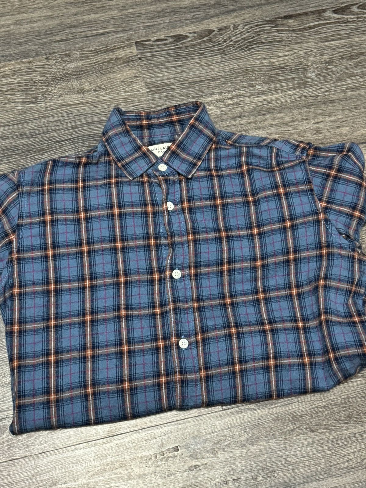 Saint Laurent Paris Saint Laurent flannel shirt Size US M / EU 48-50 / 2 - 3 Thumbnail