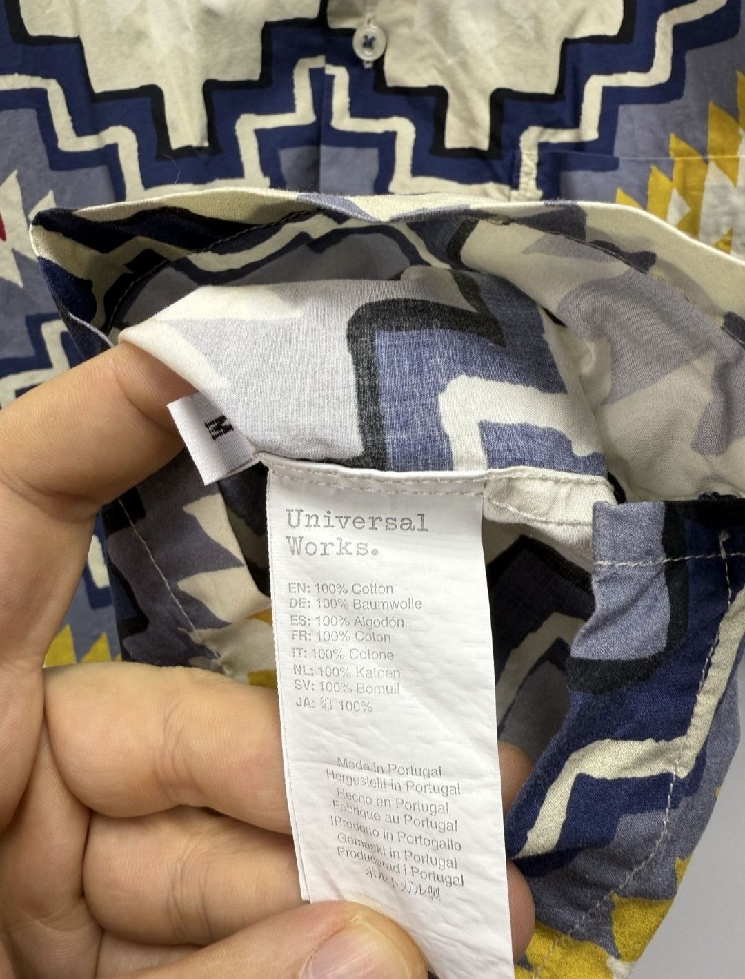 Universal Works Universal Works Santa Fe Poplin Aztec Shirt Size US M / EU 48-50 / 2 - 2 Thumbnail