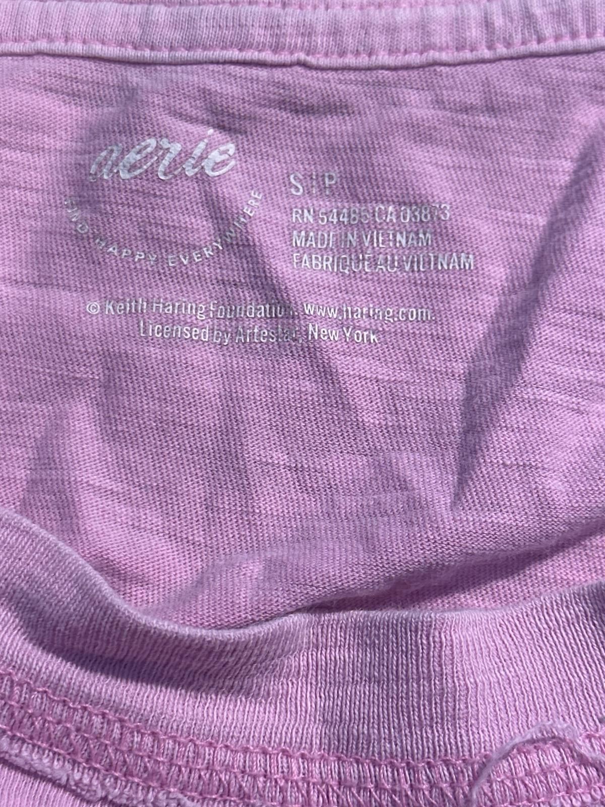 Keith Haring Keith Haring x Aerie Men's Small Pink Tee Size US S / EU 44-46 / 1 - 3 Thumbnail