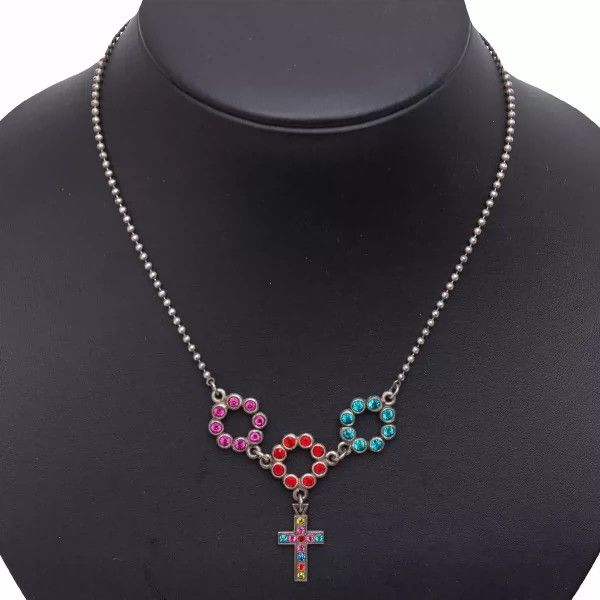 Jean Paul Gaultier Jean Paul Gaultier Colored cross necklace Size ONE SIZE - 1 Thumbnail