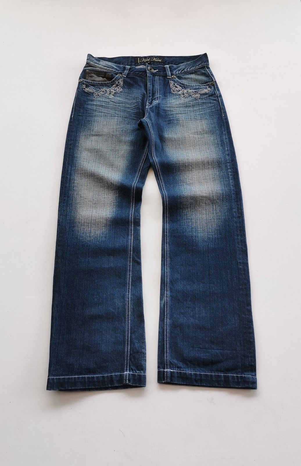 Karl Kani Loose Fit Vintage Karl Kani Studded Embroidery Denim Jeans Size US 34 / EU 50 - 7 Thumbnail
