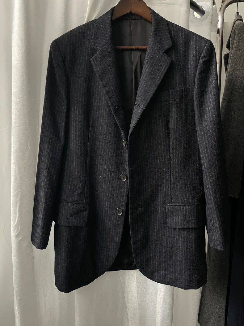 Yohji Yamamoto yohji Yamamoto Dark Stripe Retro Casual jacket Size US M / EU 48-50 / 2 - 1 Thumbnail