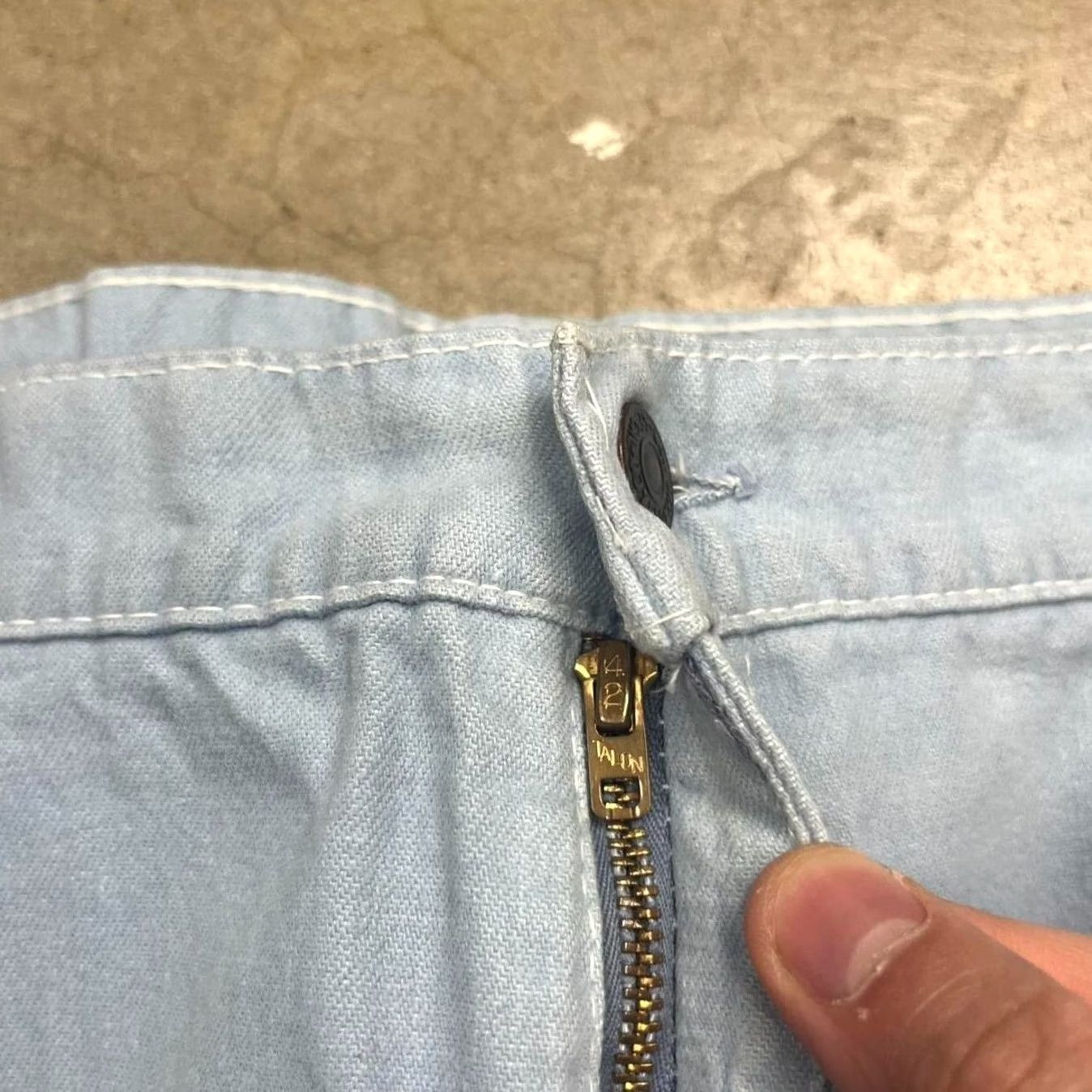 Levi's VINTAGE Levi's San Francisco Blue Denim Pants Airplane Label Mens 36x30 flare Size US 36 / EU 52 - 5 Thumbnail