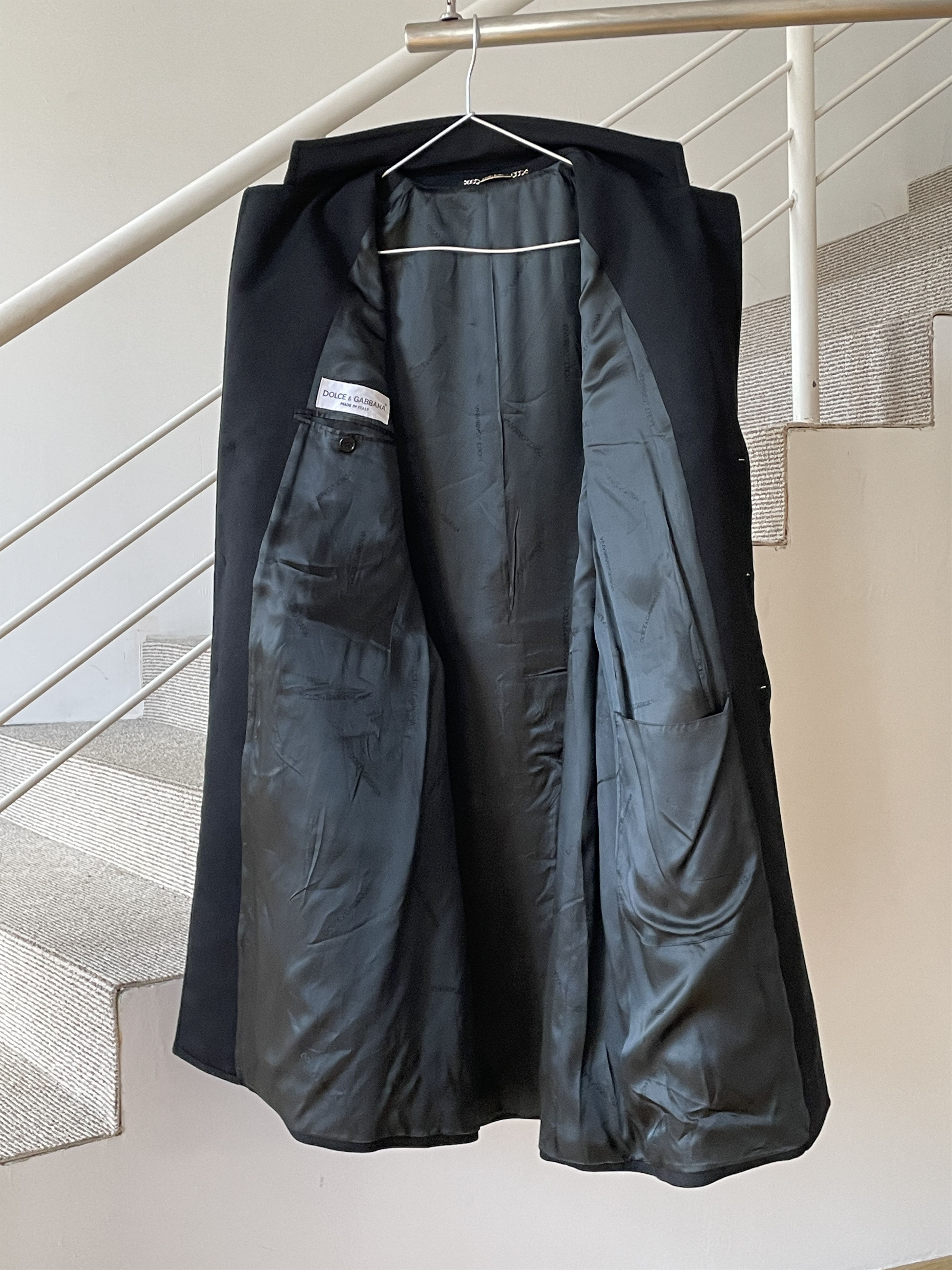 Dolce & Gabbana × Vintage DOLCE GABBANA Coat Jacket Wool Trench  