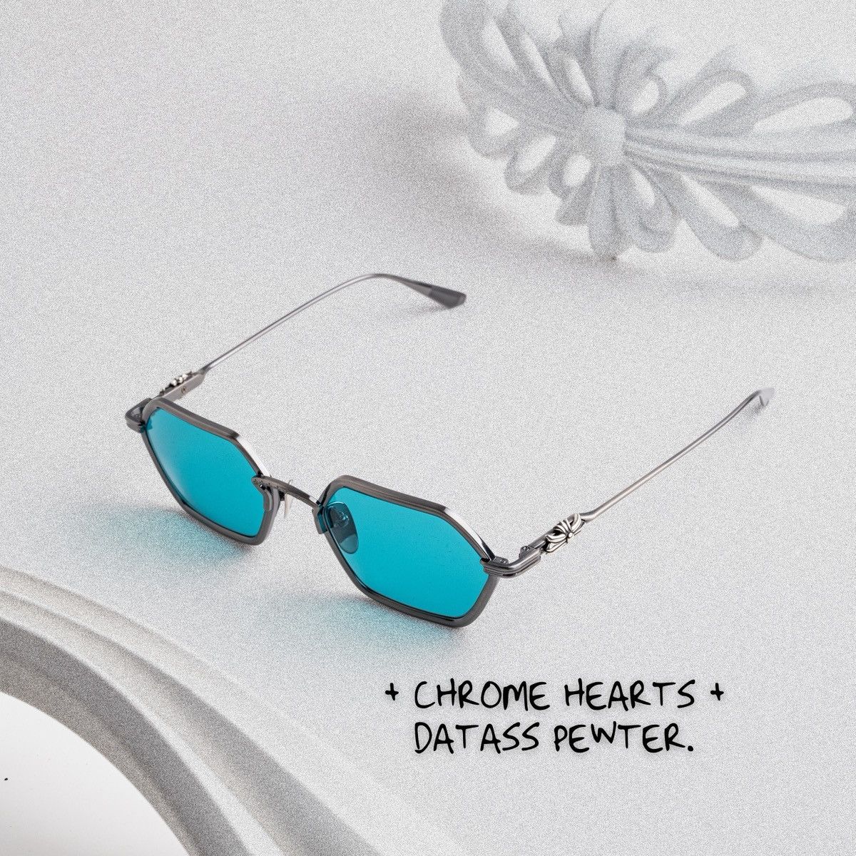 Chrome Hearts CHROME HEARTS DATASS PEWTER SUNGLASSES Size ONE SIZE - 1 Thumbnail