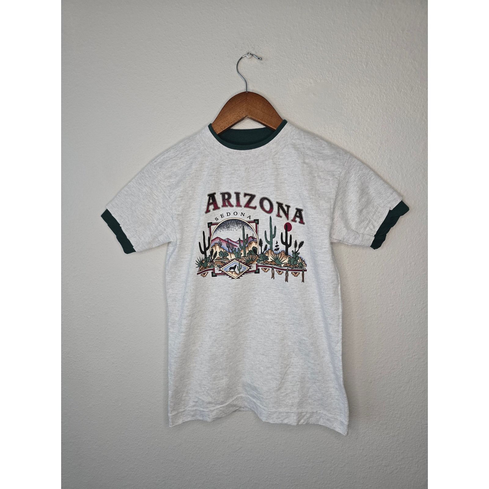Signal Sport × Vintage Vintage Arizona Shirt Youth Medium Desert Gray Nature Tee Size M / US 6-8 / IT 42-44 - 1 Thumbnail