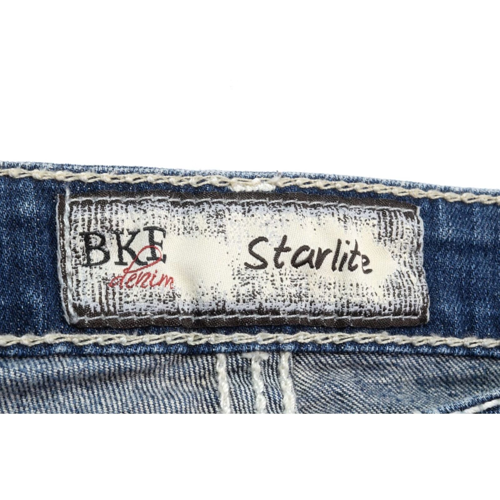 Vintage BKE Starlite Cropped Jeans Womens 27 Blue Slim Fit Low Rise Cotton Stretch Denim Jeans Size 27" / US 4 / IT 40 - 5 Thumbnail