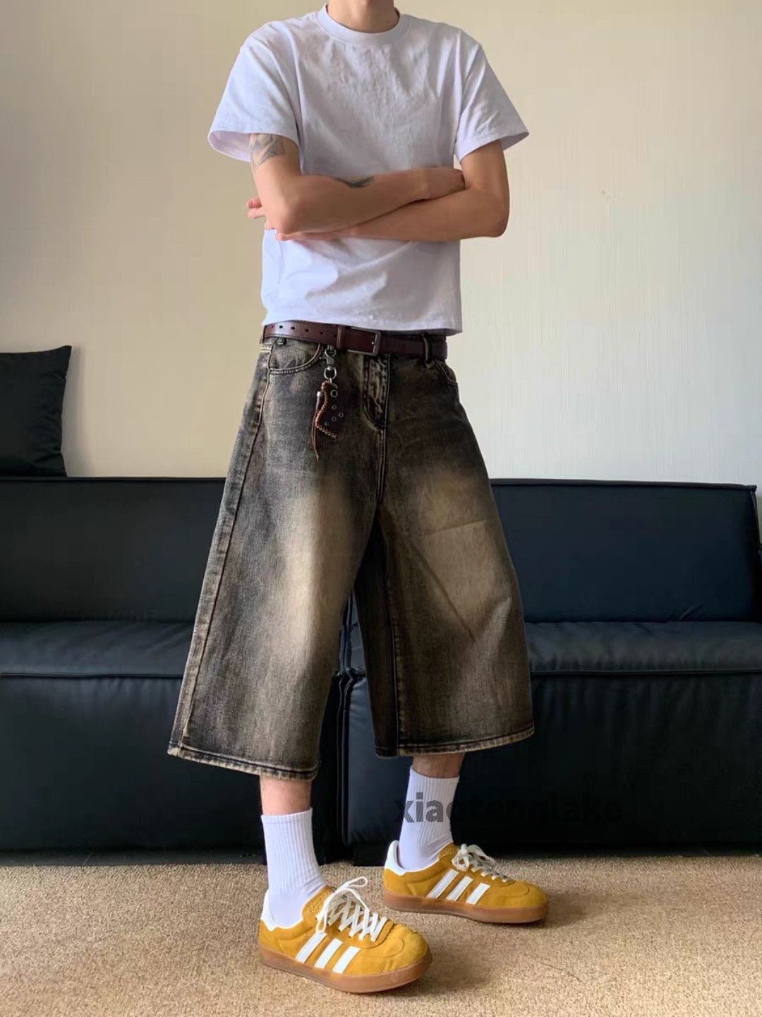 Jean Unisex outdoor utility faded punk hiphop y2k shorts Size US 32 / EU 48 - 2 Thumbnail