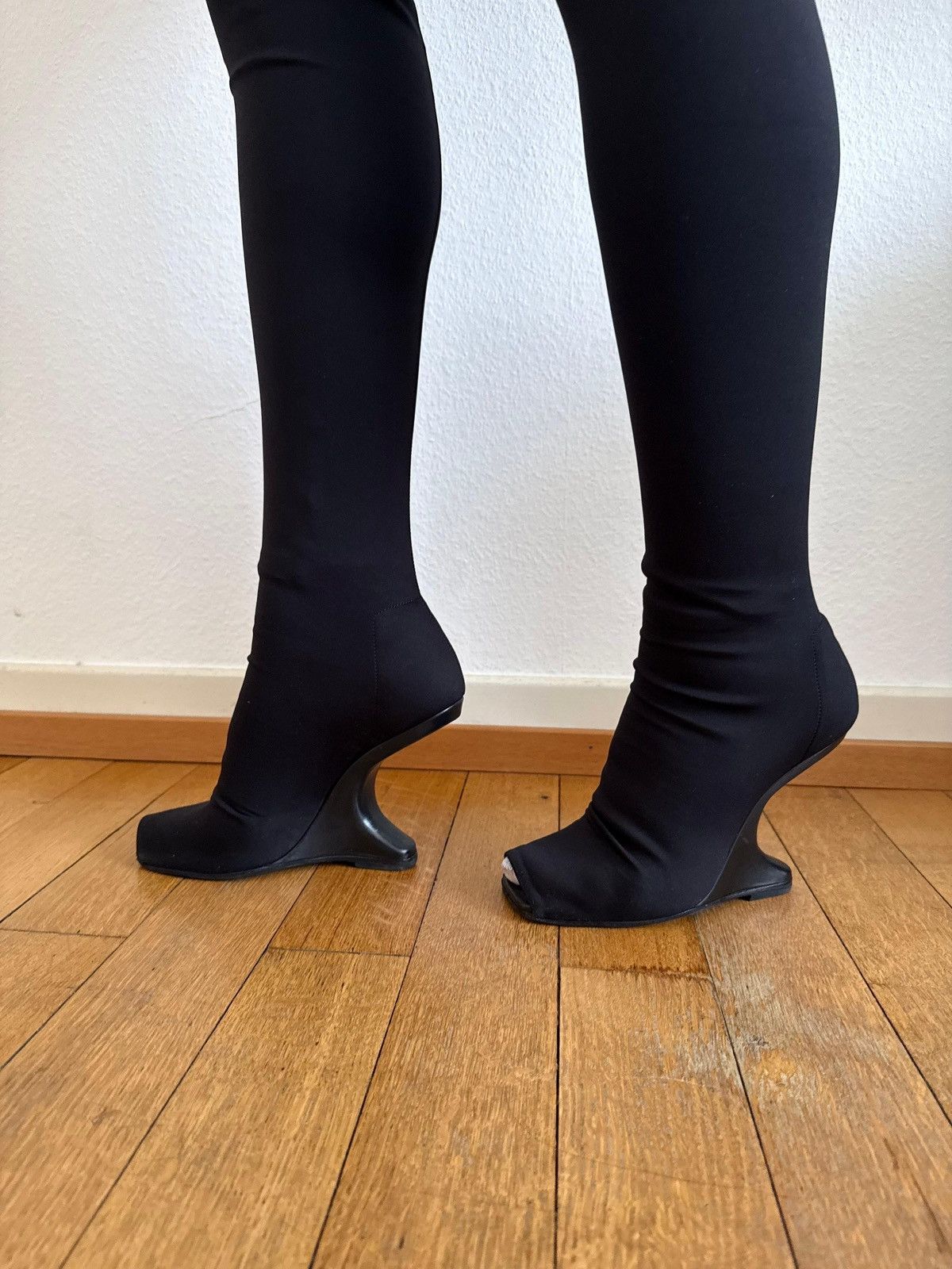 Rick Owens Cantilever Tight Boots Size US 9 / IT 39 - 1 Thumbnail