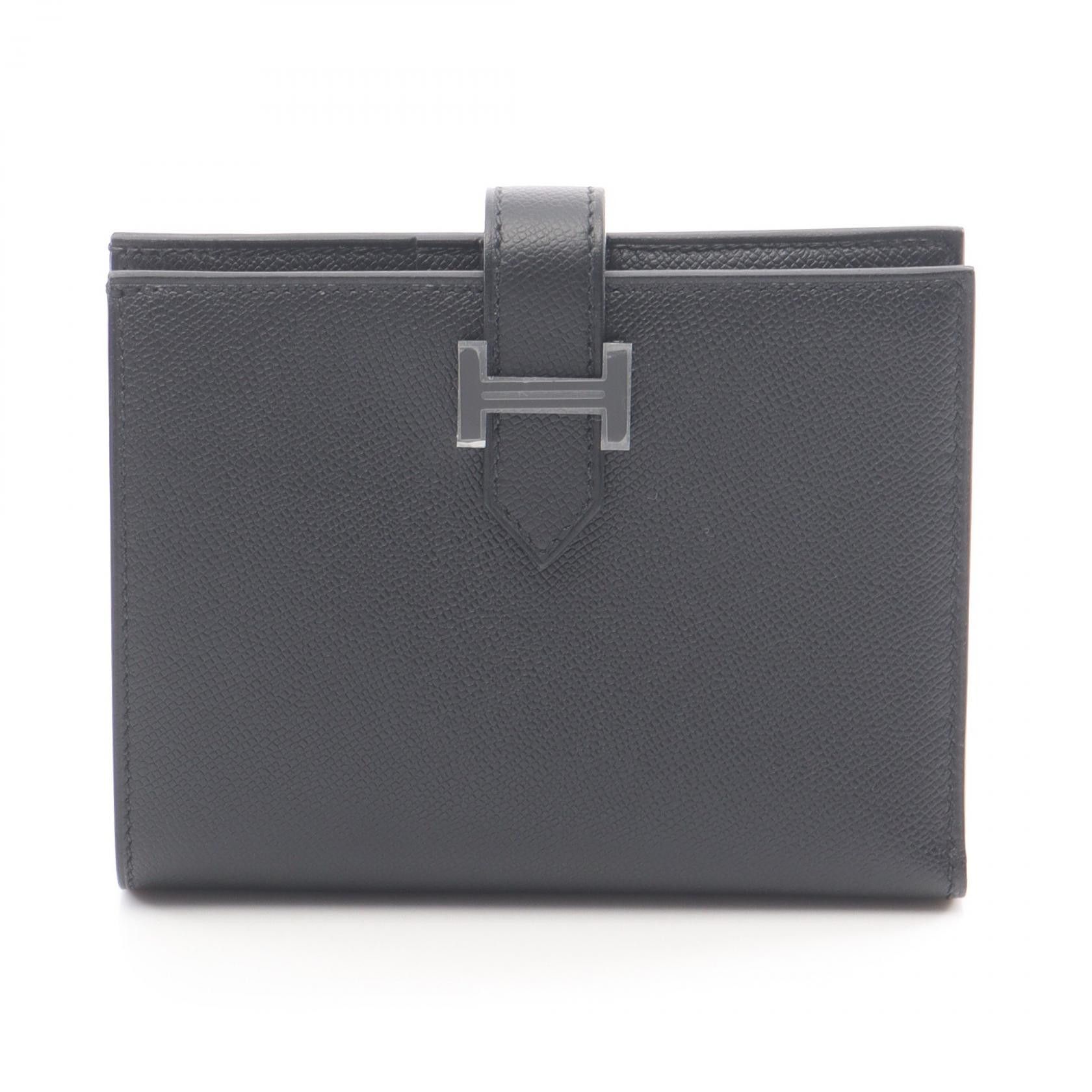 Hermes Hermes Hermes Bearn Compact Calfskin Wallet Leather Short Wallet K DUTY FREE for USA Size ONE SIZE - 1 Thumbnail