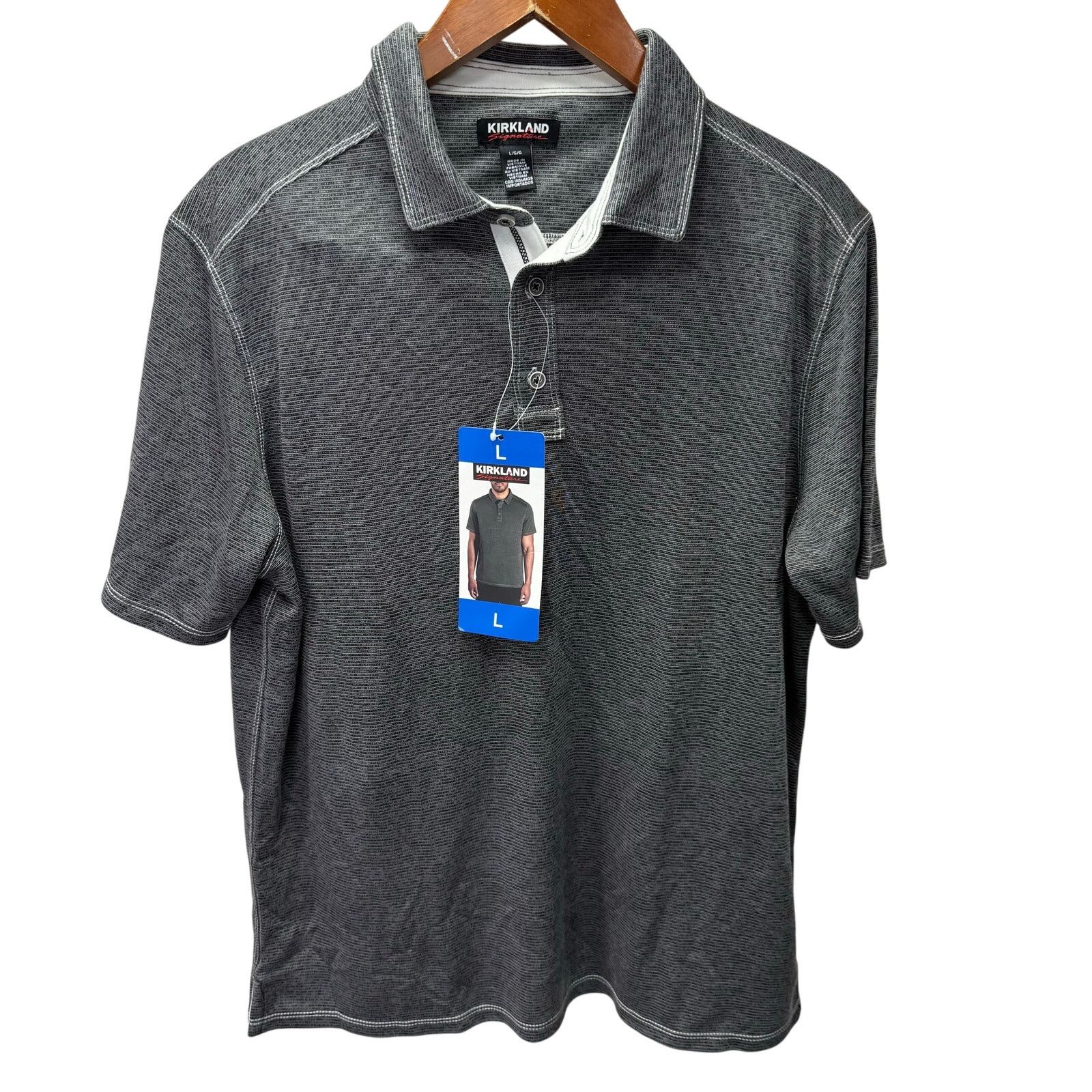 Kirkland Signature Kirkland Men's Performance Polo Shirt sz L NEW #G751 Size US L / EU 52-54 / 3 - 4 Thumbnail