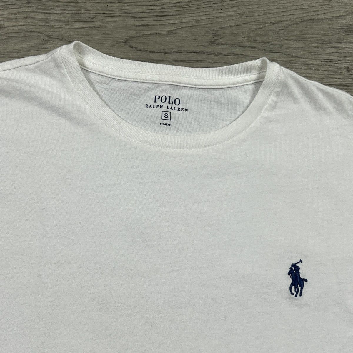 Polo Ralph Lauren Polo Ralph Lauren White Long Sleeve T-Shirt Navy Pony Size S Size US S / EU 44-46 / 1 - 2 Thumbnail