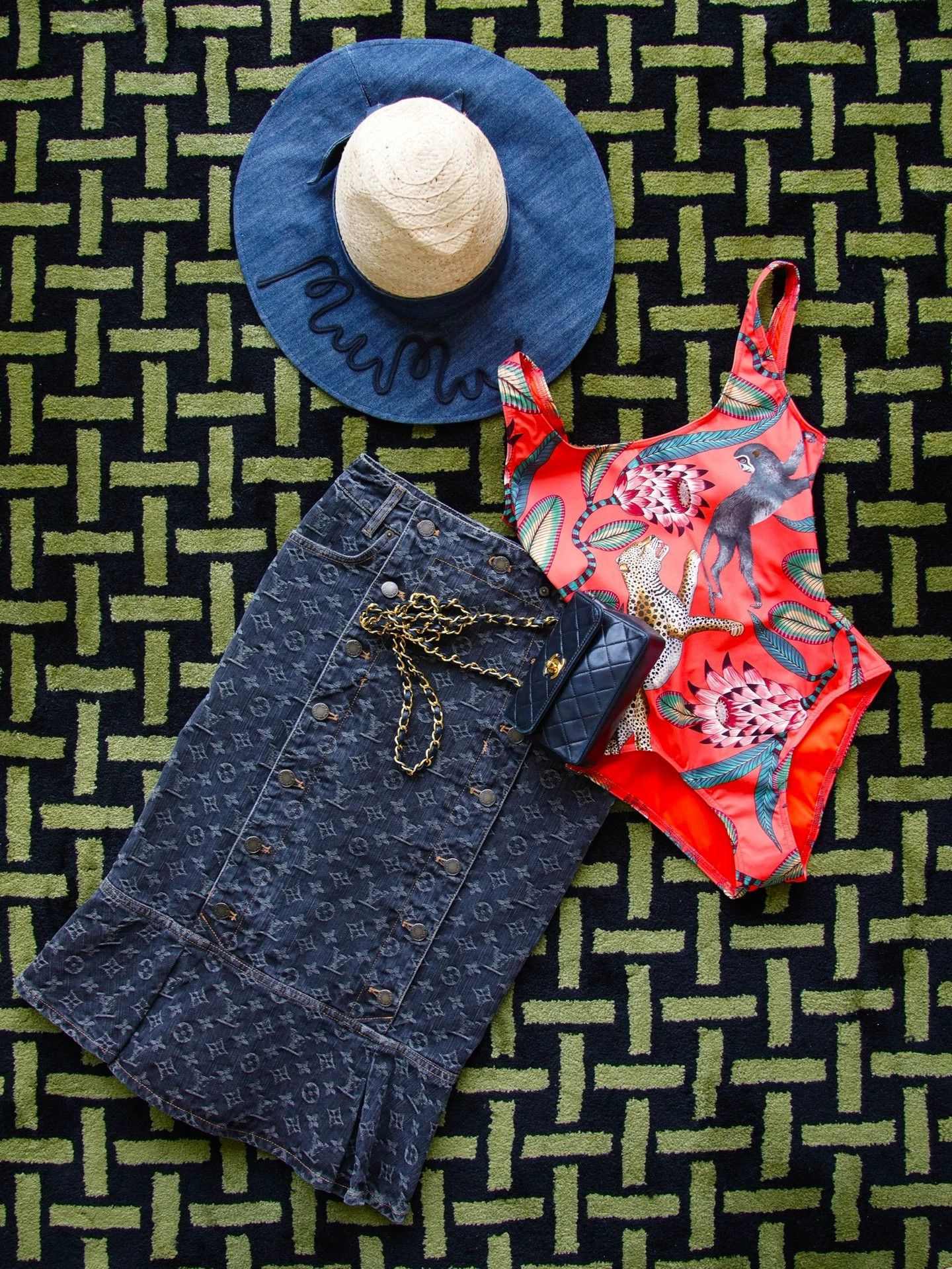 Hermes Hermes Leopard Monkey Open Back Swimsuit Women S 36 Size XS / US 0-2 / IT 36-38 - 9 Thumbnail