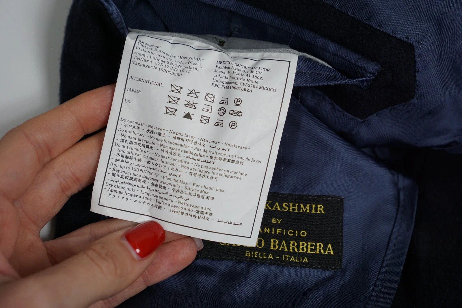 Suitsupply Men Suitsupply Blazer Navy Blue Cashmere Carlo Barbera US36 Size 36R - 7 Thumbnail
